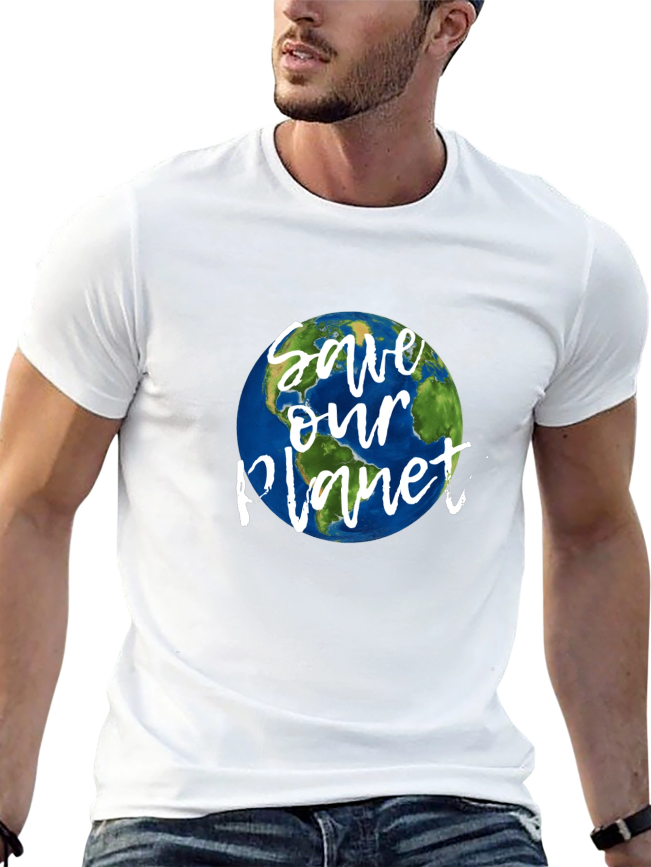 Save Our Planet Earth Graphic T-Shirt