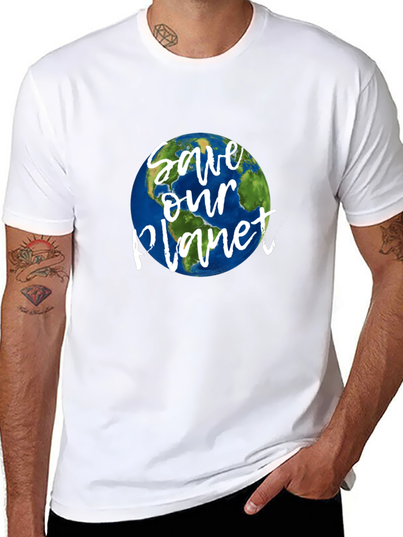 Save Our Planet Earth Graphic T-Shirt