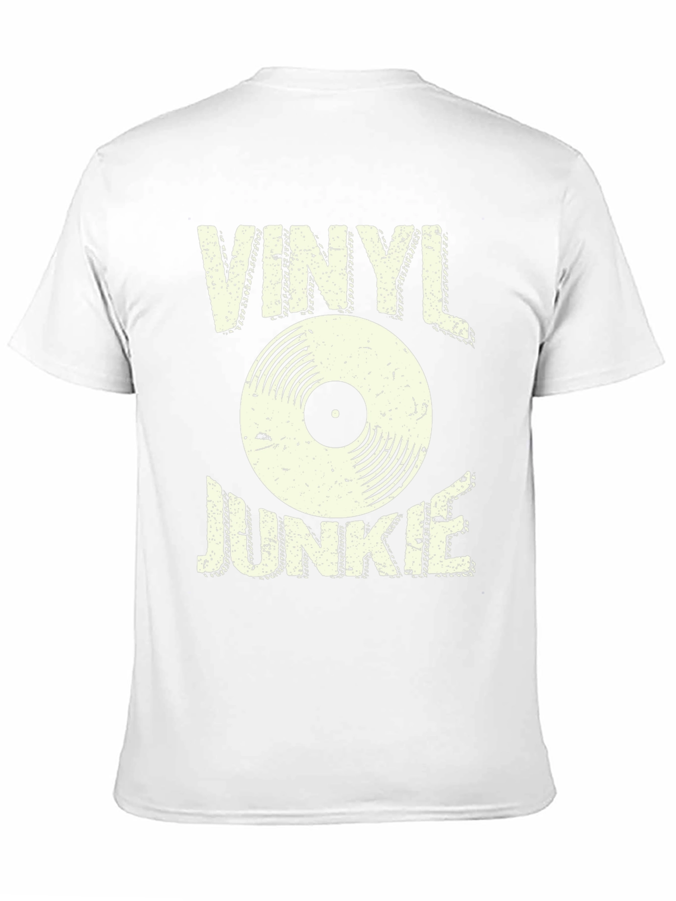 Vinyl Junkie Graphic T-Shirt - Retro Music Lover Tee