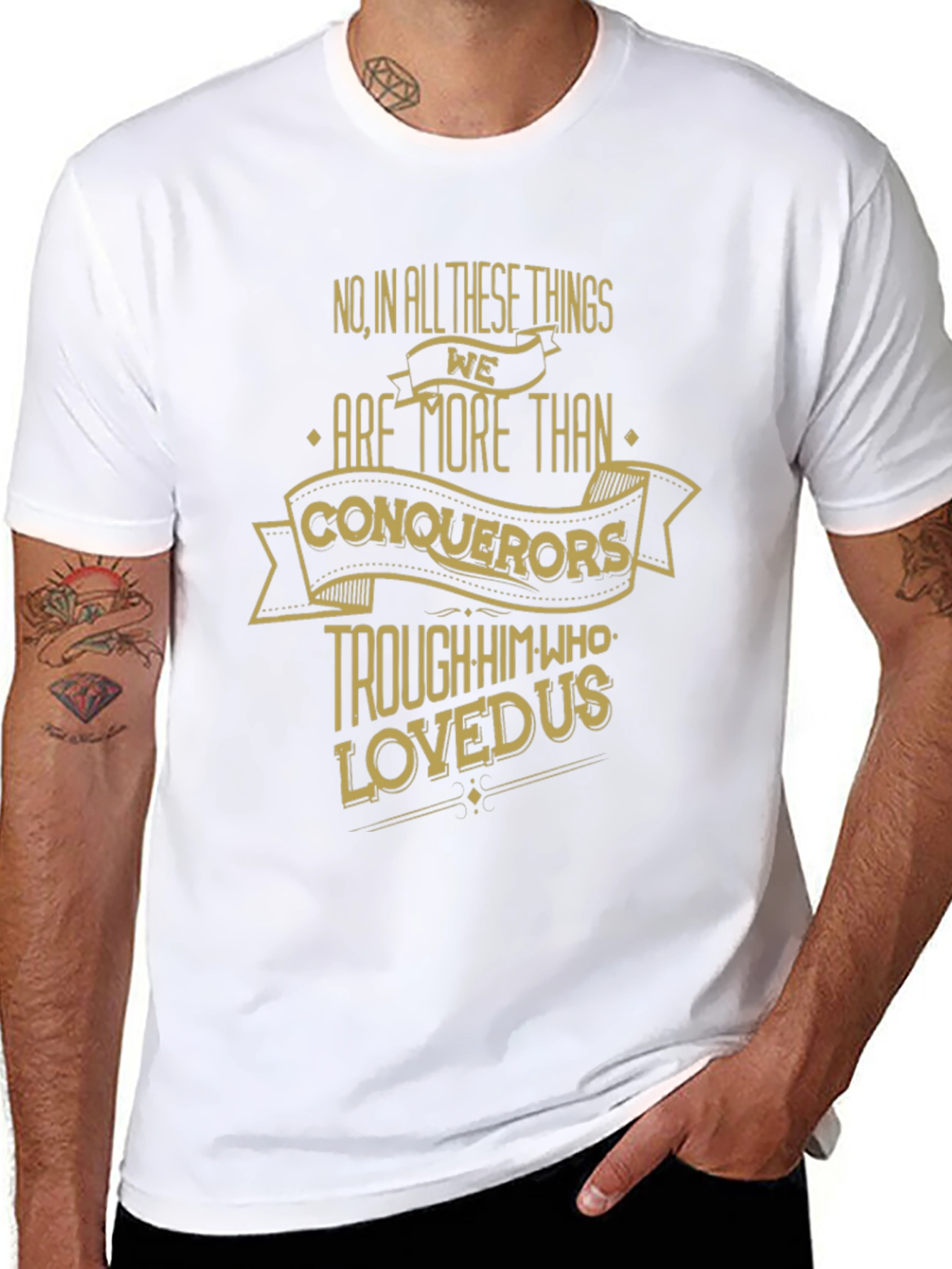 More Than Conquerors Black T-Shirt
