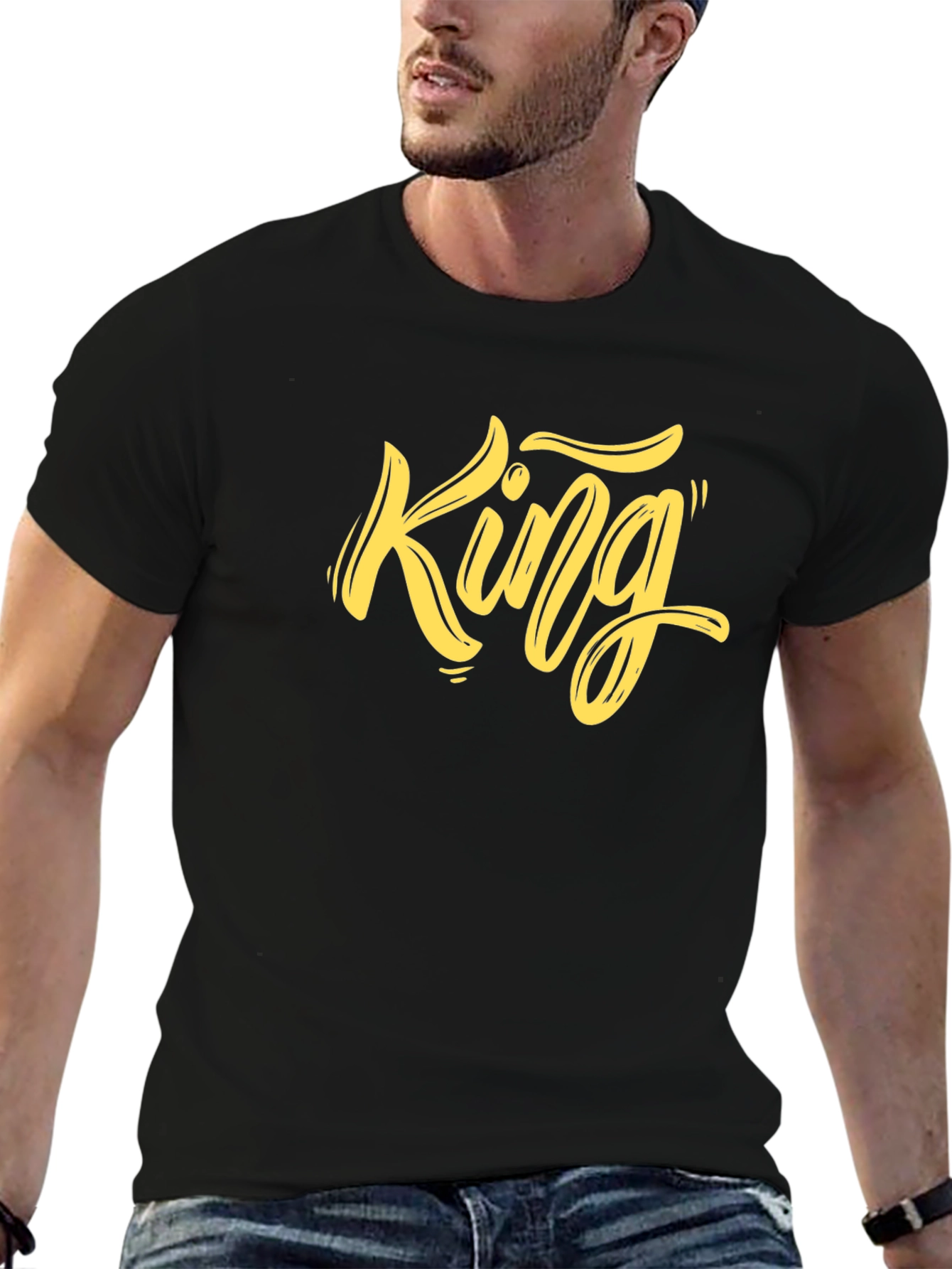 King Graphic Tee - Mens Black T-Shirt