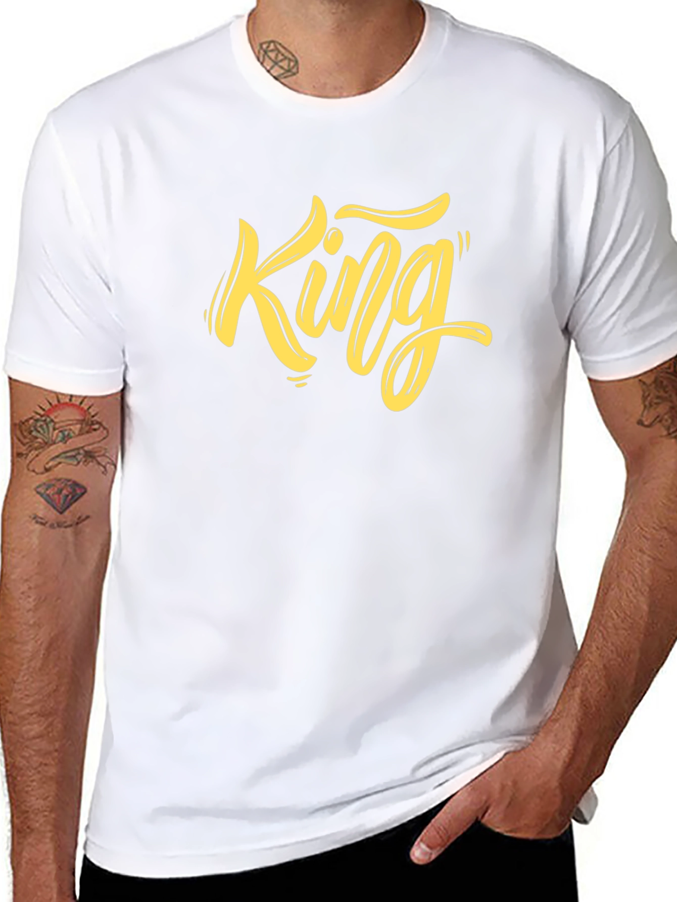 King Graphic Tee - Mens Black T-Shirt