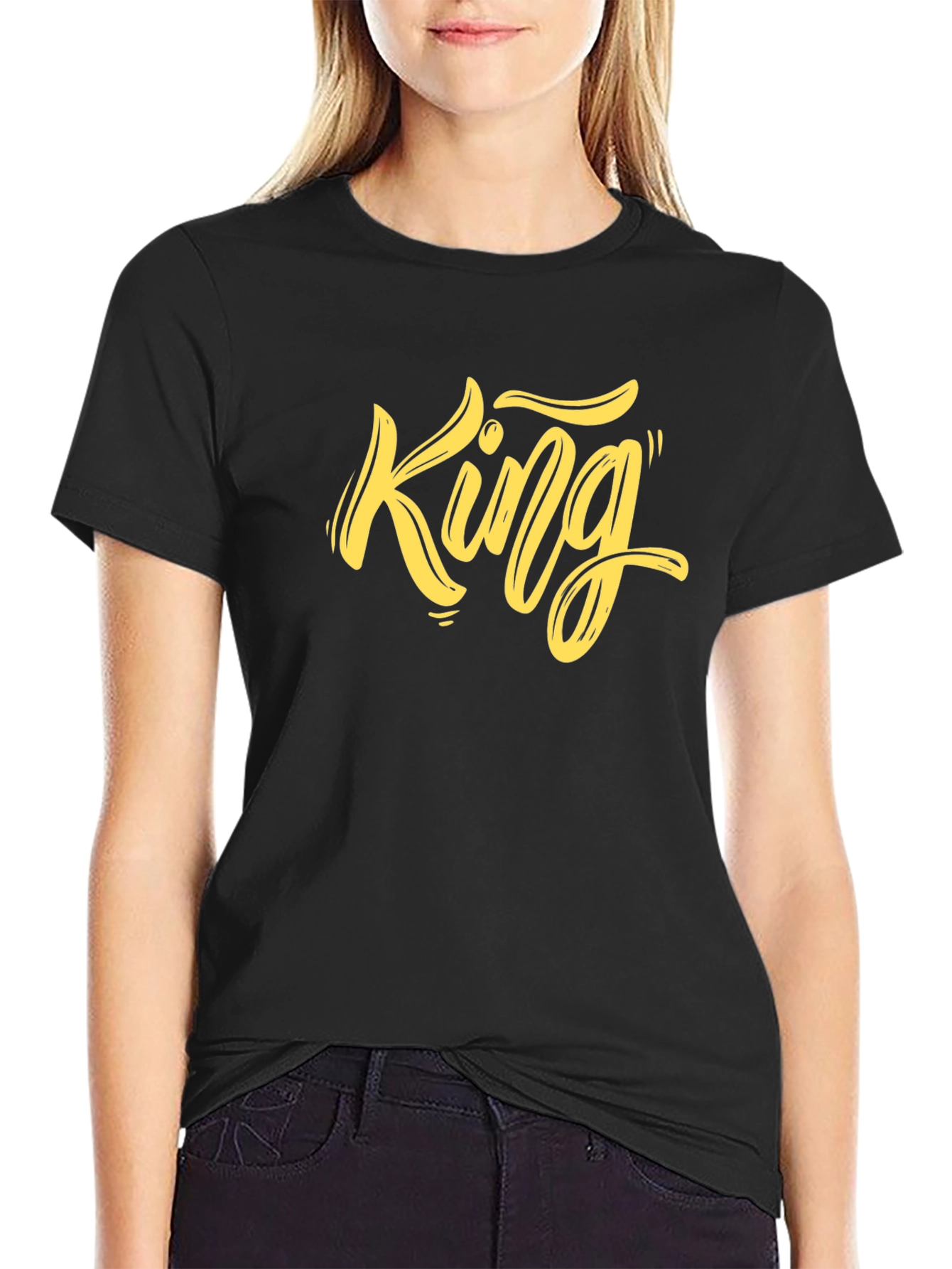 King Graphic Tee - Mens Black T-Shirt