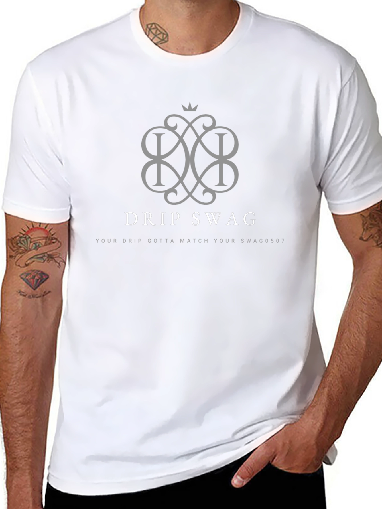Drip Swag Black Graphic Tee