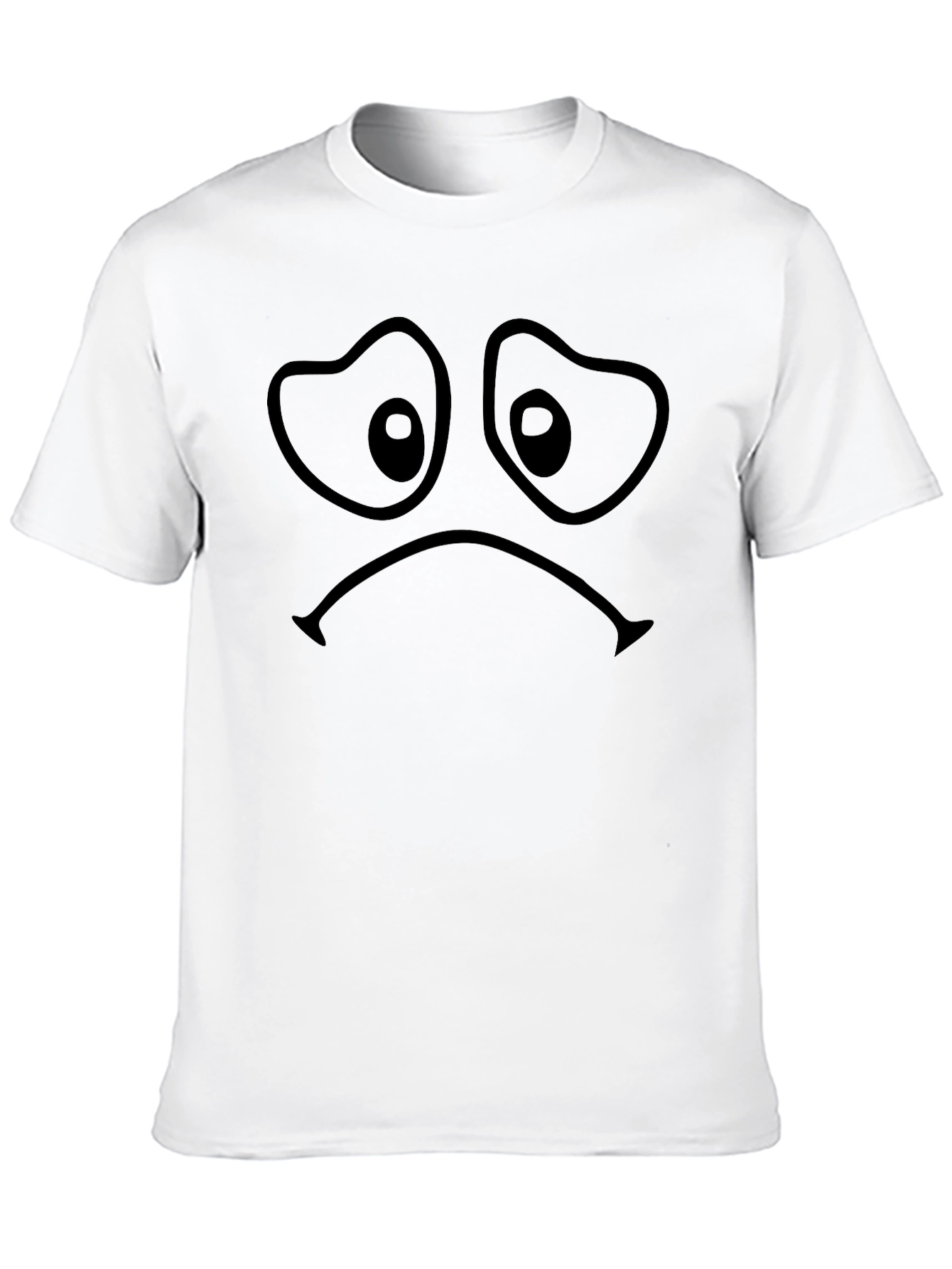 Sad Face Graphic T-Shirt - Unisex