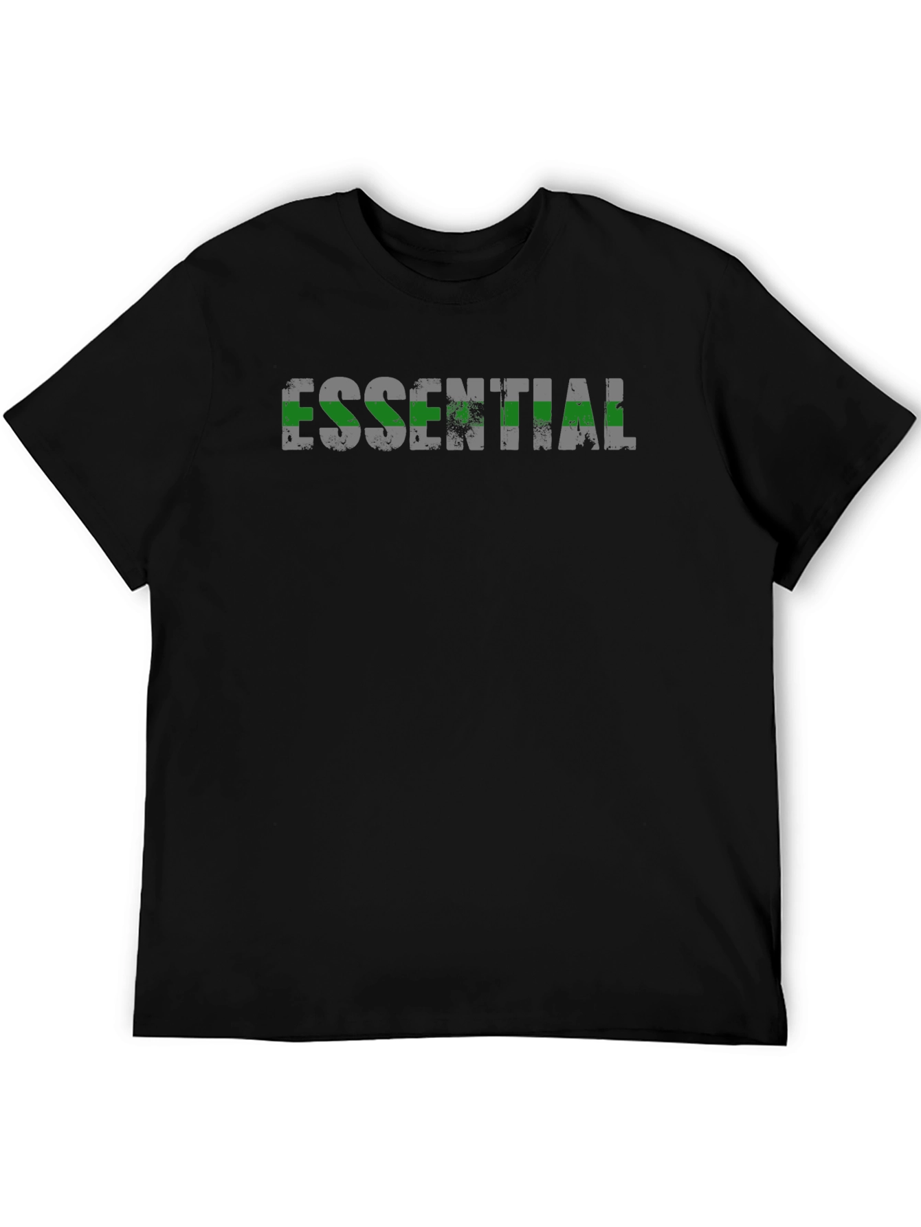 Essential Distressed Graphic T-Shirt - Black