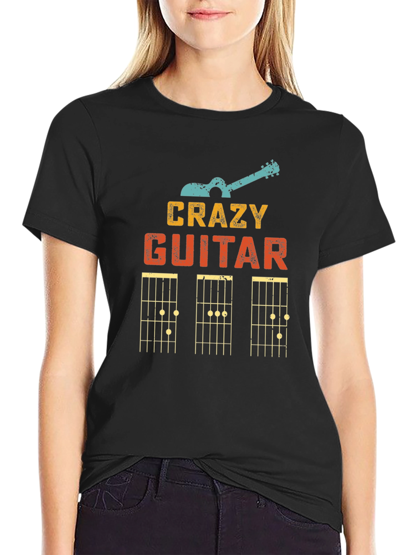 Crazy Guitar T-Shirt - Musicians Delight!
