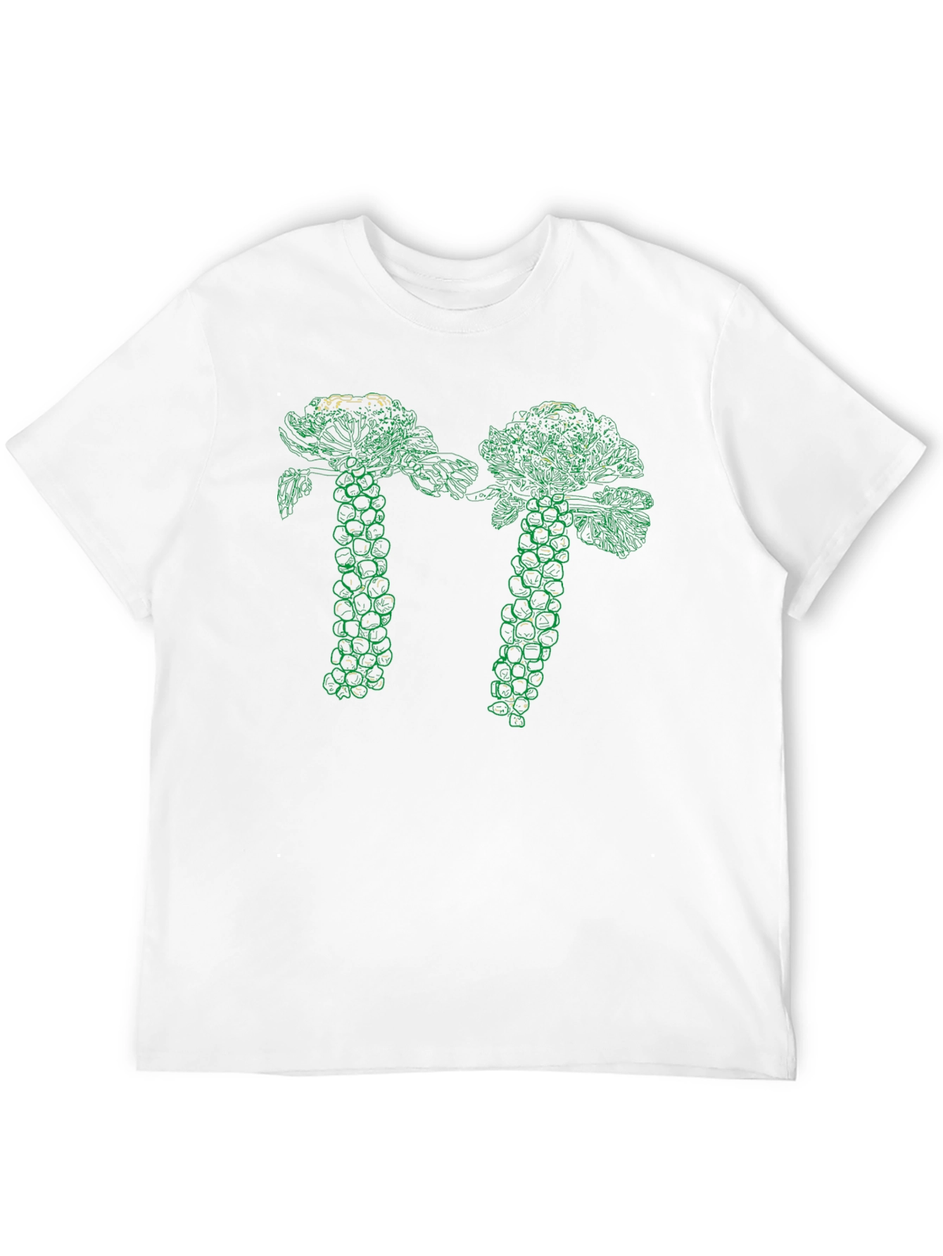 Brussels Sprouts Graphic Tee - Novelty Vegetable Shirt