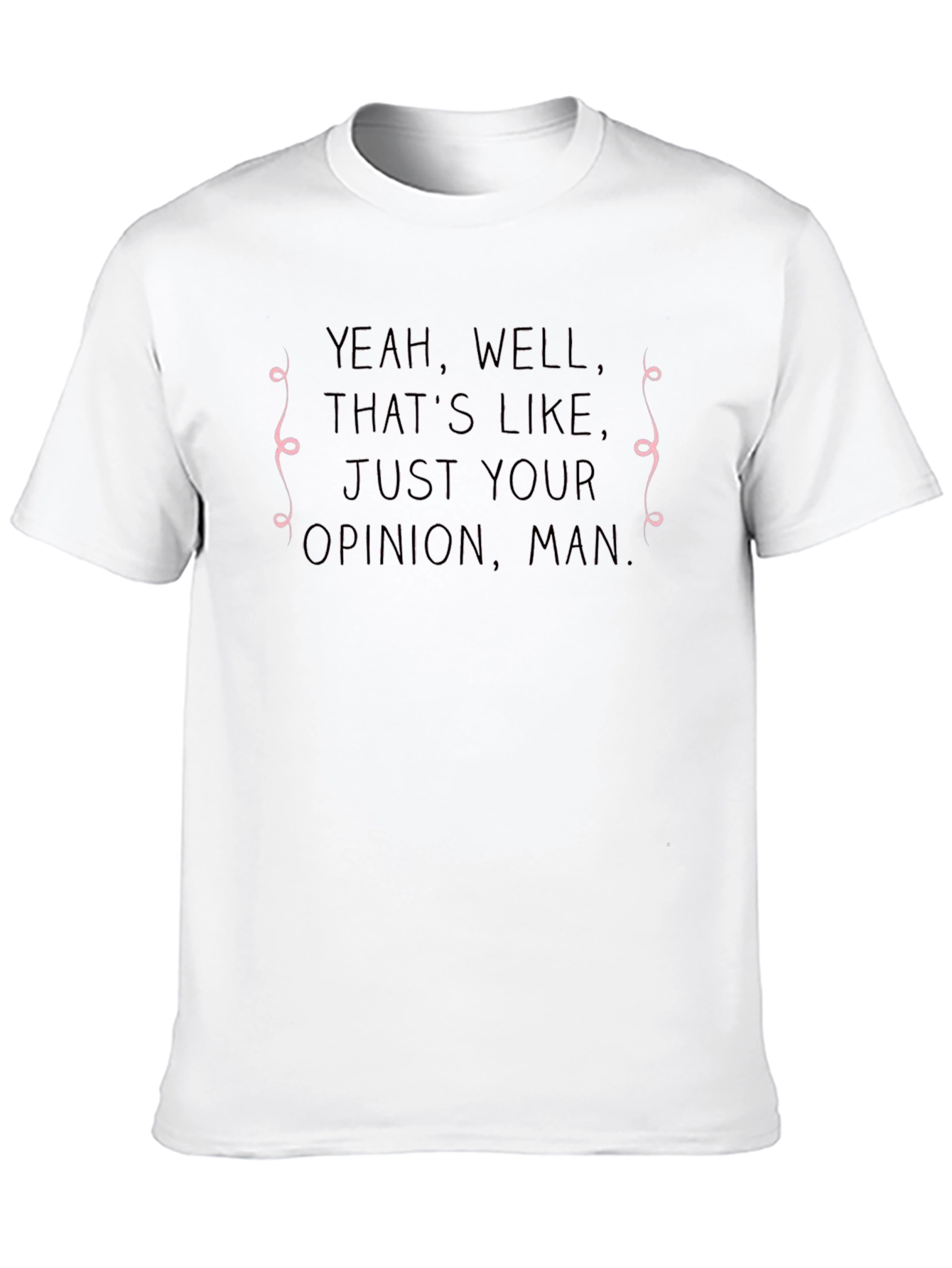 Opinion Man Graphic Tee - Black Cotton T-Shirt