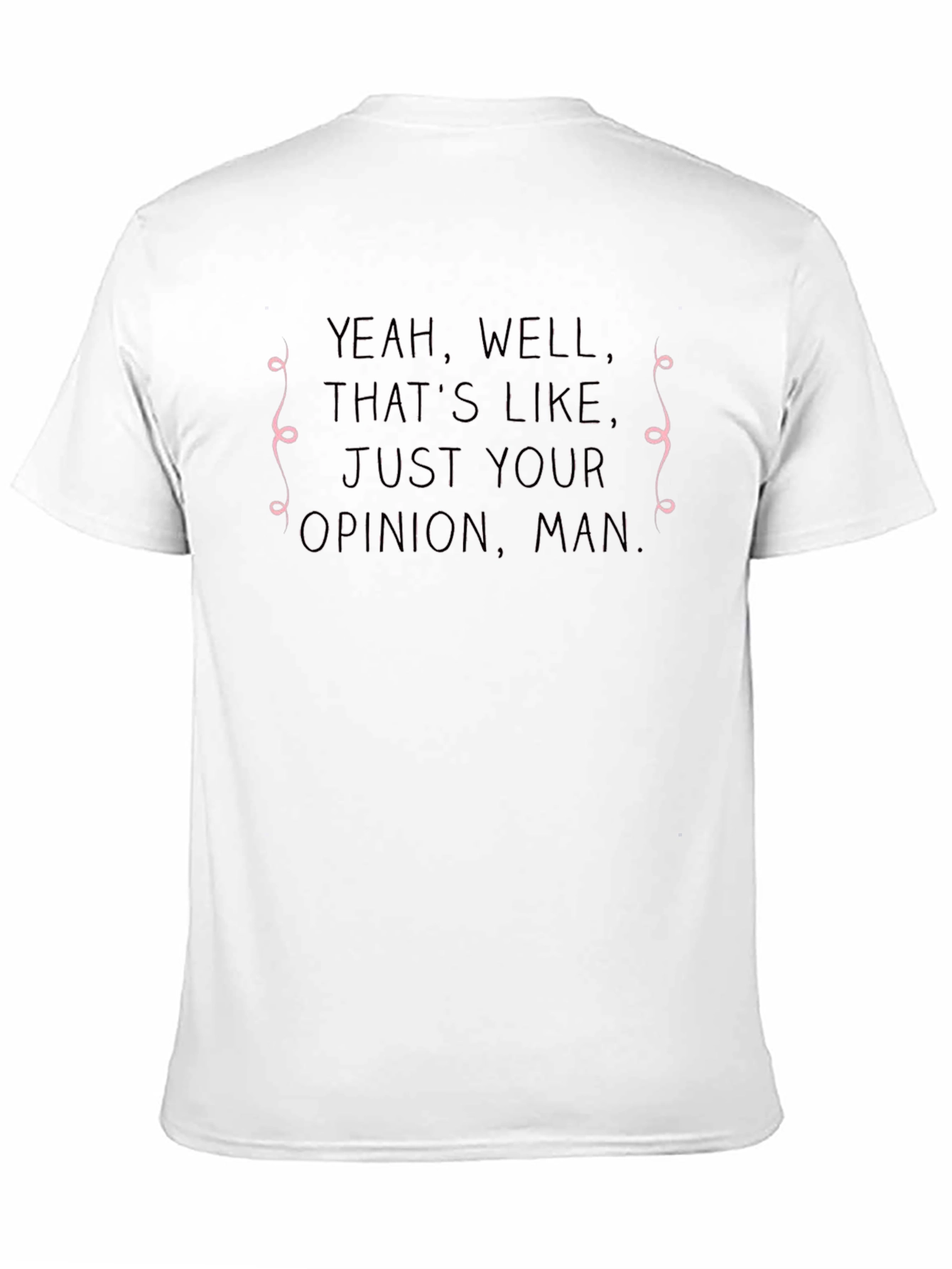 Opinion Man Graphic Tee - Black Cotton T-Shirt