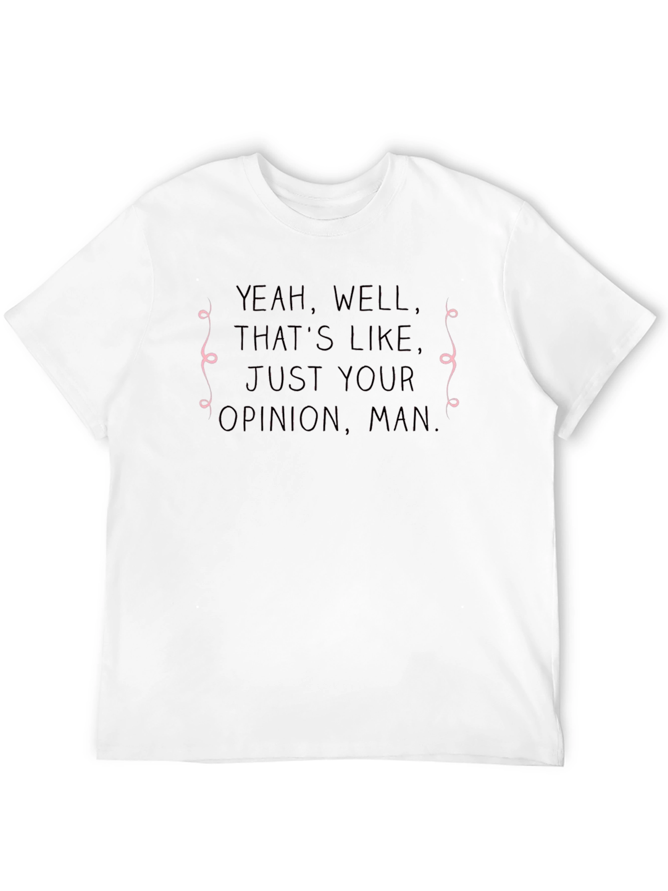 Opinion Man Graphic Tee - Black Cotton T-Shirt