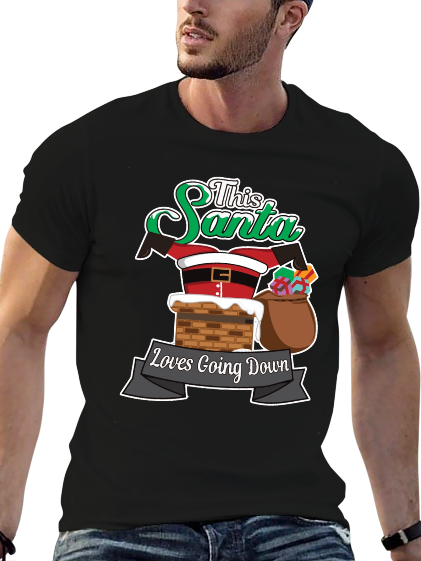 This Santa Loves Going Down T-Shirt