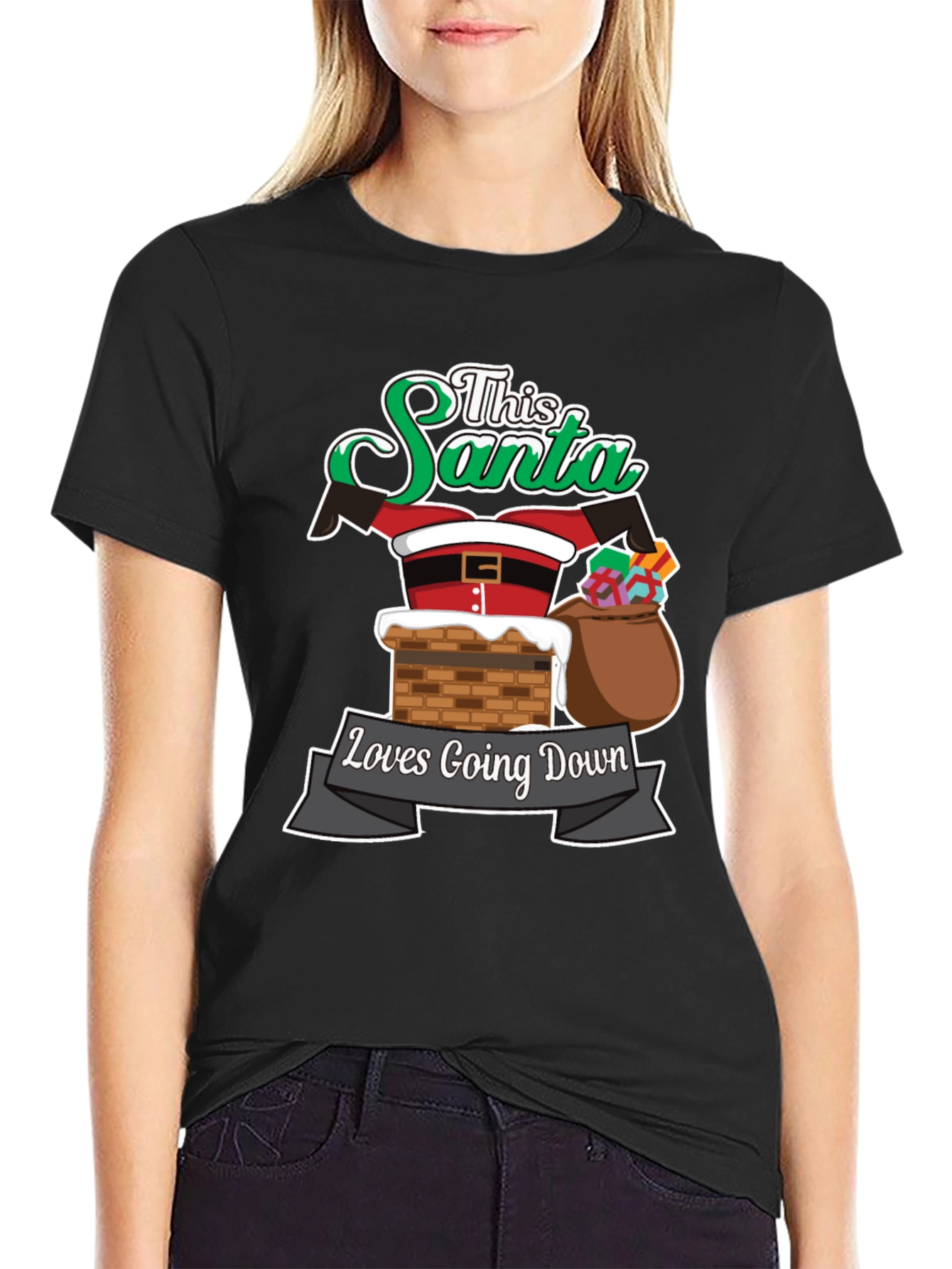 This Santa Loves Going Down T-Shirt