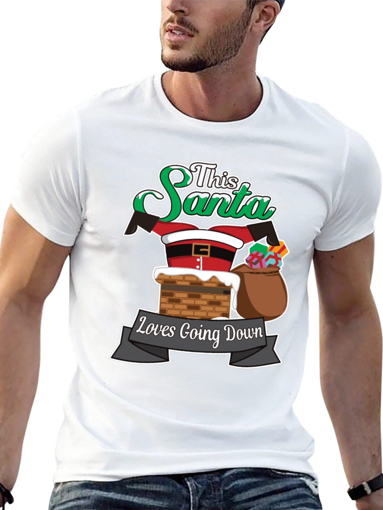 This Santa Loves Going Down T-Shirt
