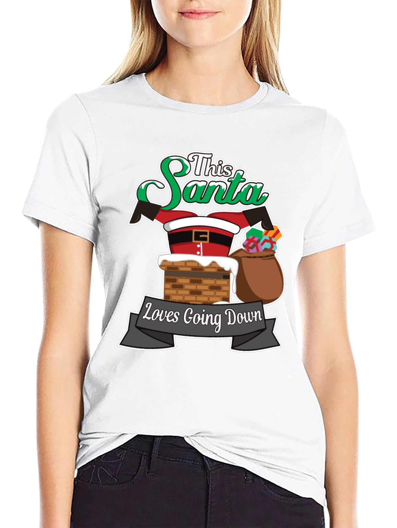 This Santa Loves Going Down T-Shirt