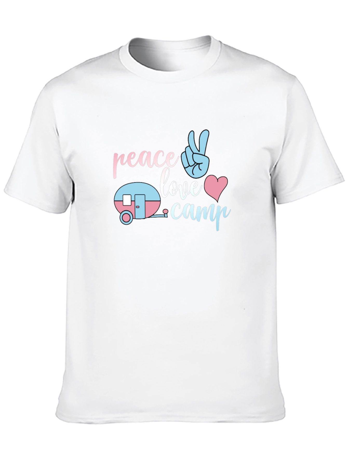 Peace Love Camp T-Shirt - Cute Camping Tee