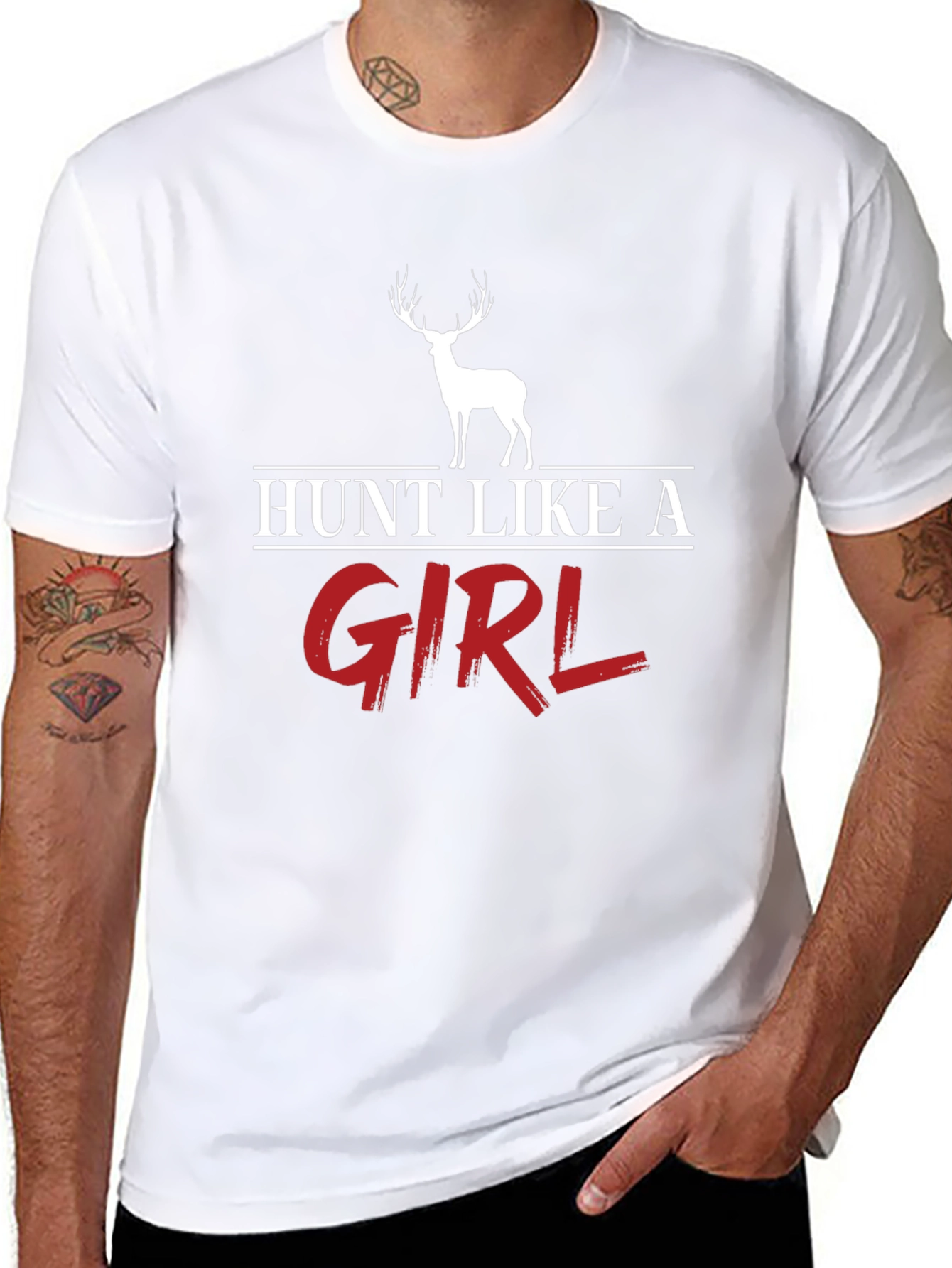Hunt Like a Girl T-Shirt Deer Hunting Graphic Tee