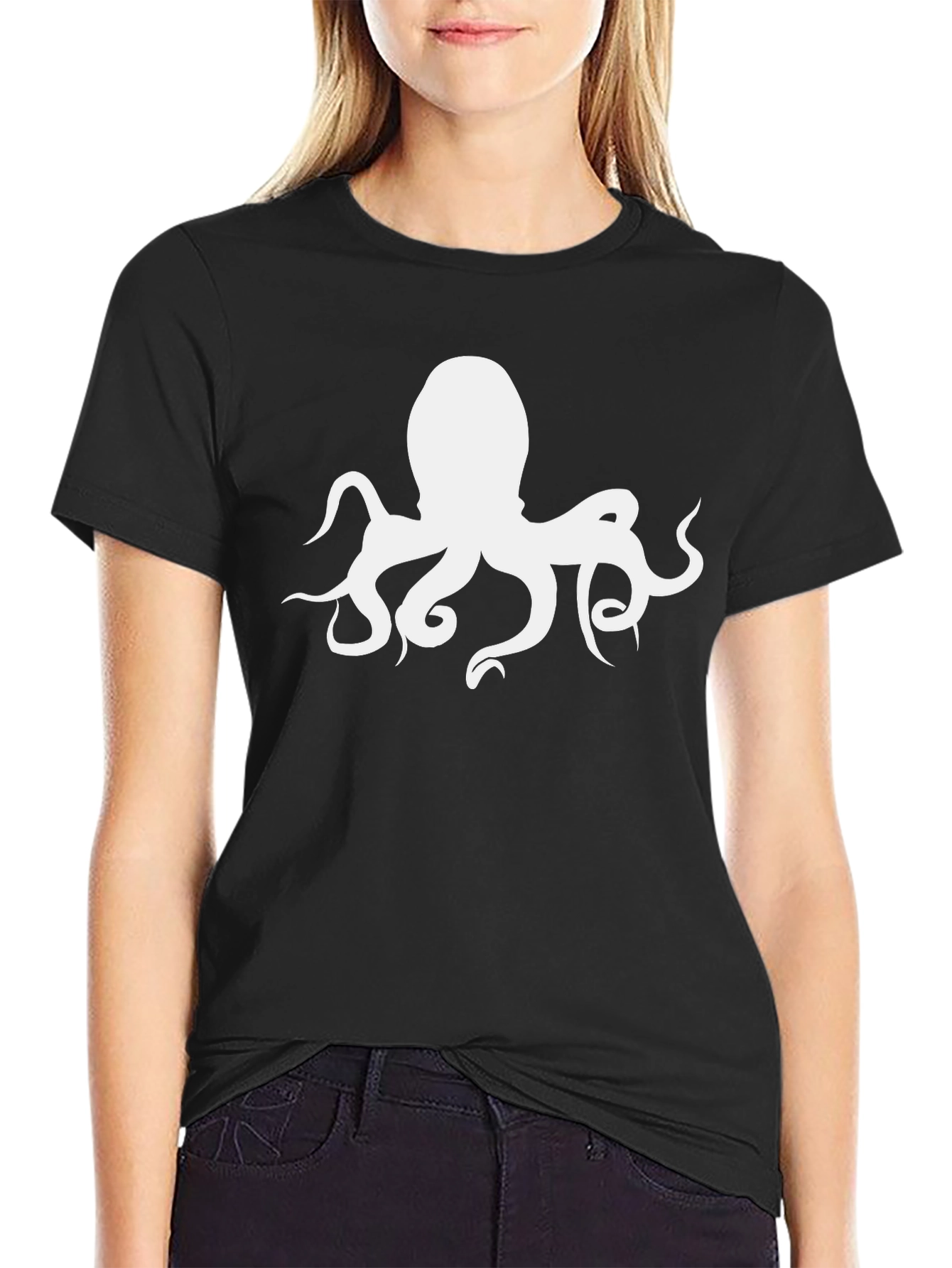 Octopus Graphic Tee - Mens Black T-Shirt