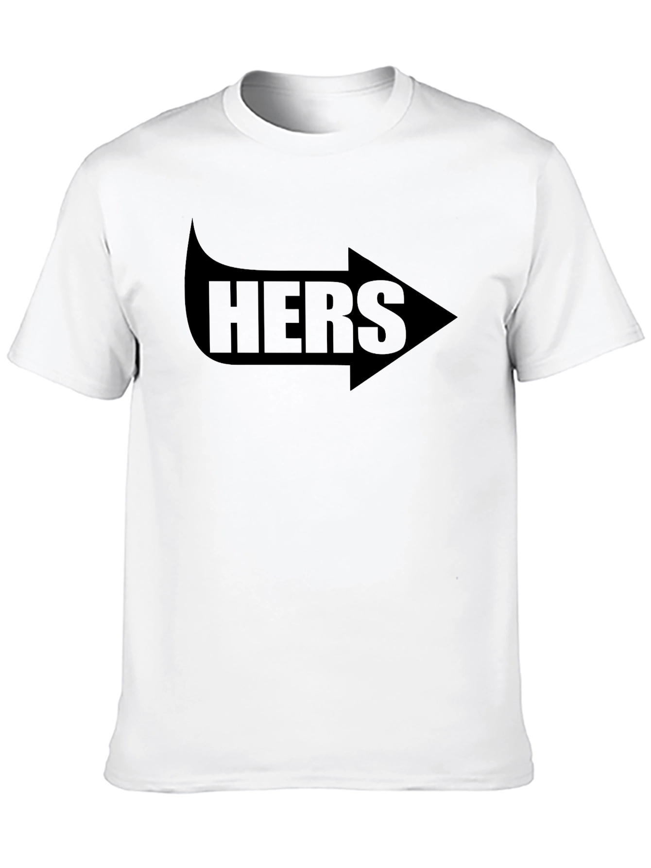 Hers Arrow Graphic Tee - Couples Matching Shirt