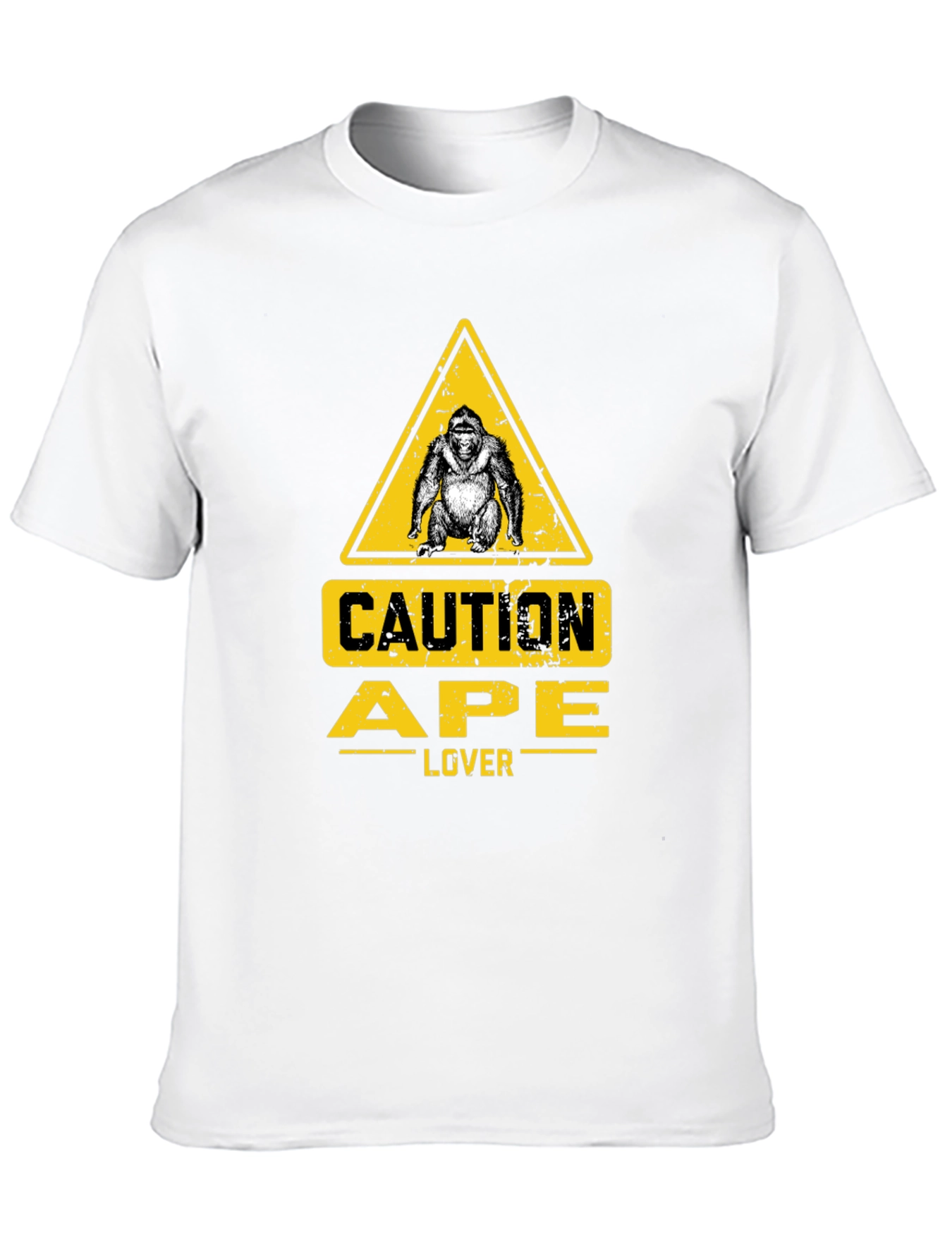 Caution Ape Lover Black T-Shirt
