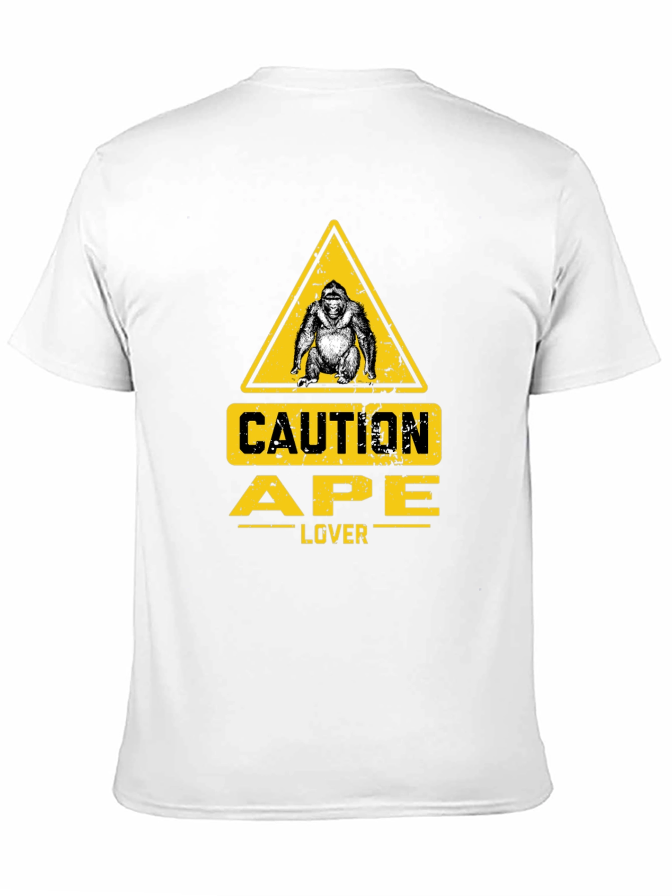 Caution Ape Lover Black T-Shirt