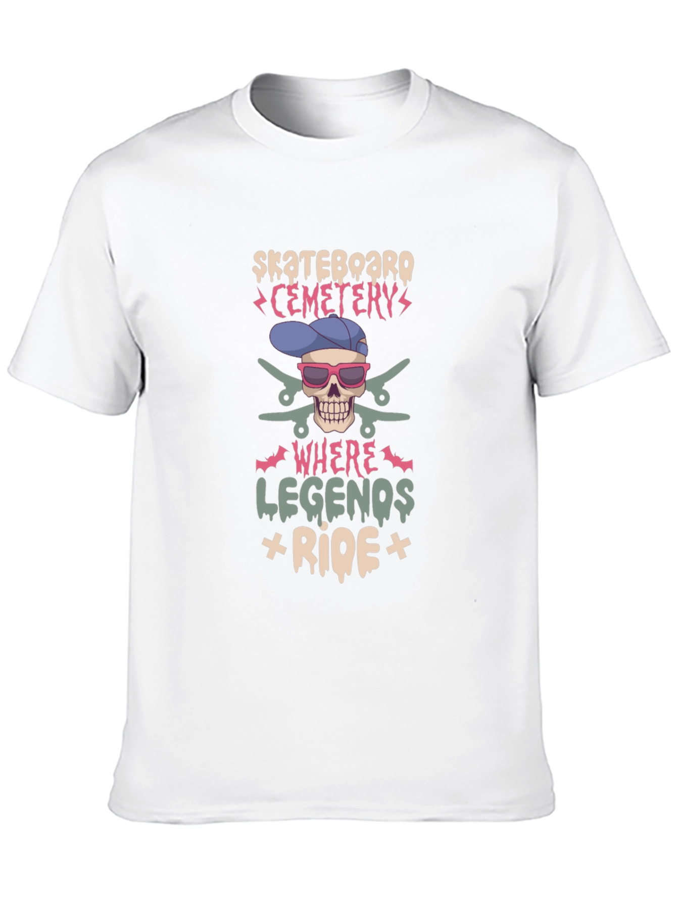 Skateboard Cemetery T-Shirt - Legends Ride