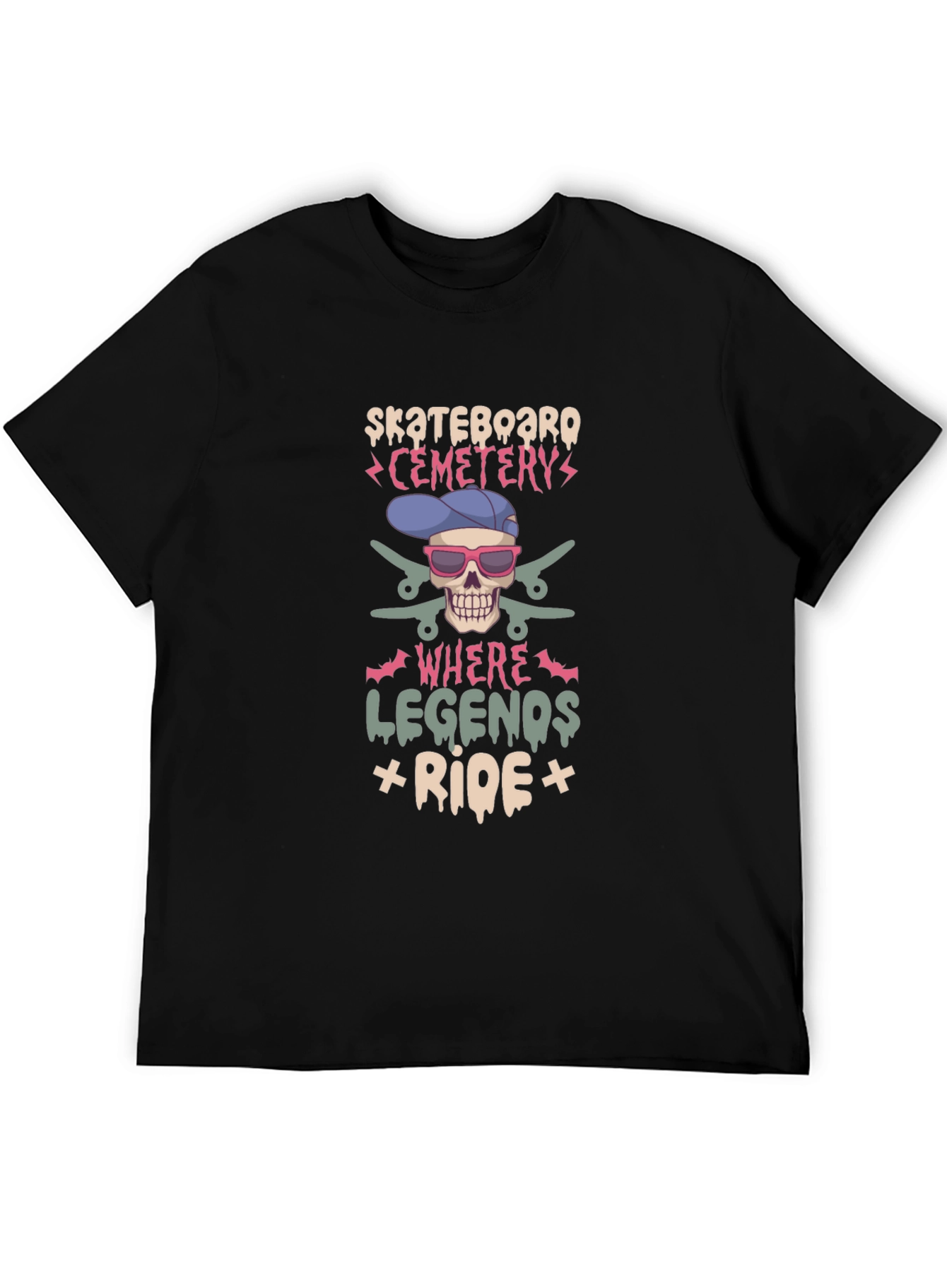 Skateboard Cemetery T-Shirt - Legends Ride