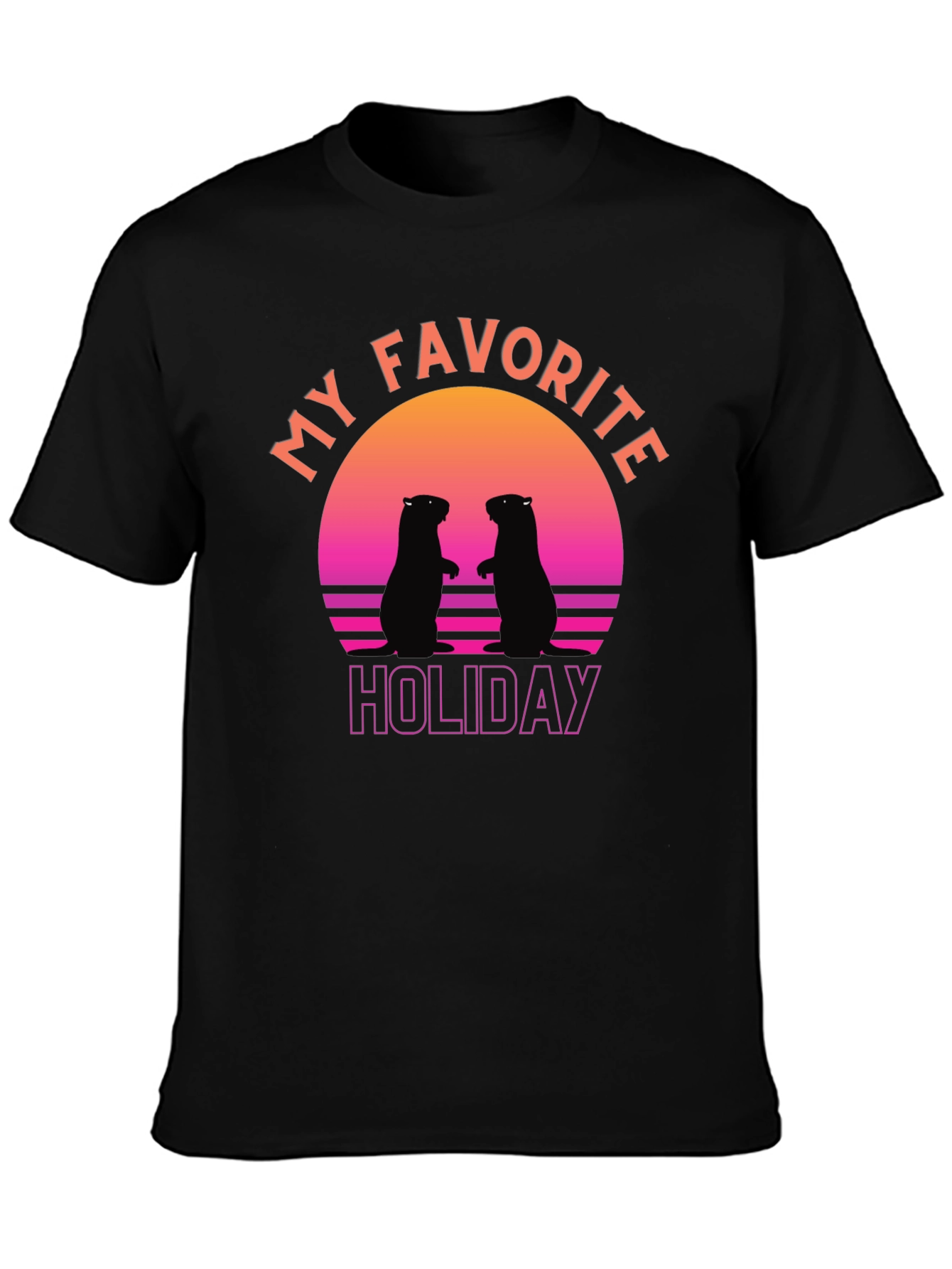 Retro Groundhog Day T-Shirt - My Favorite Holiday