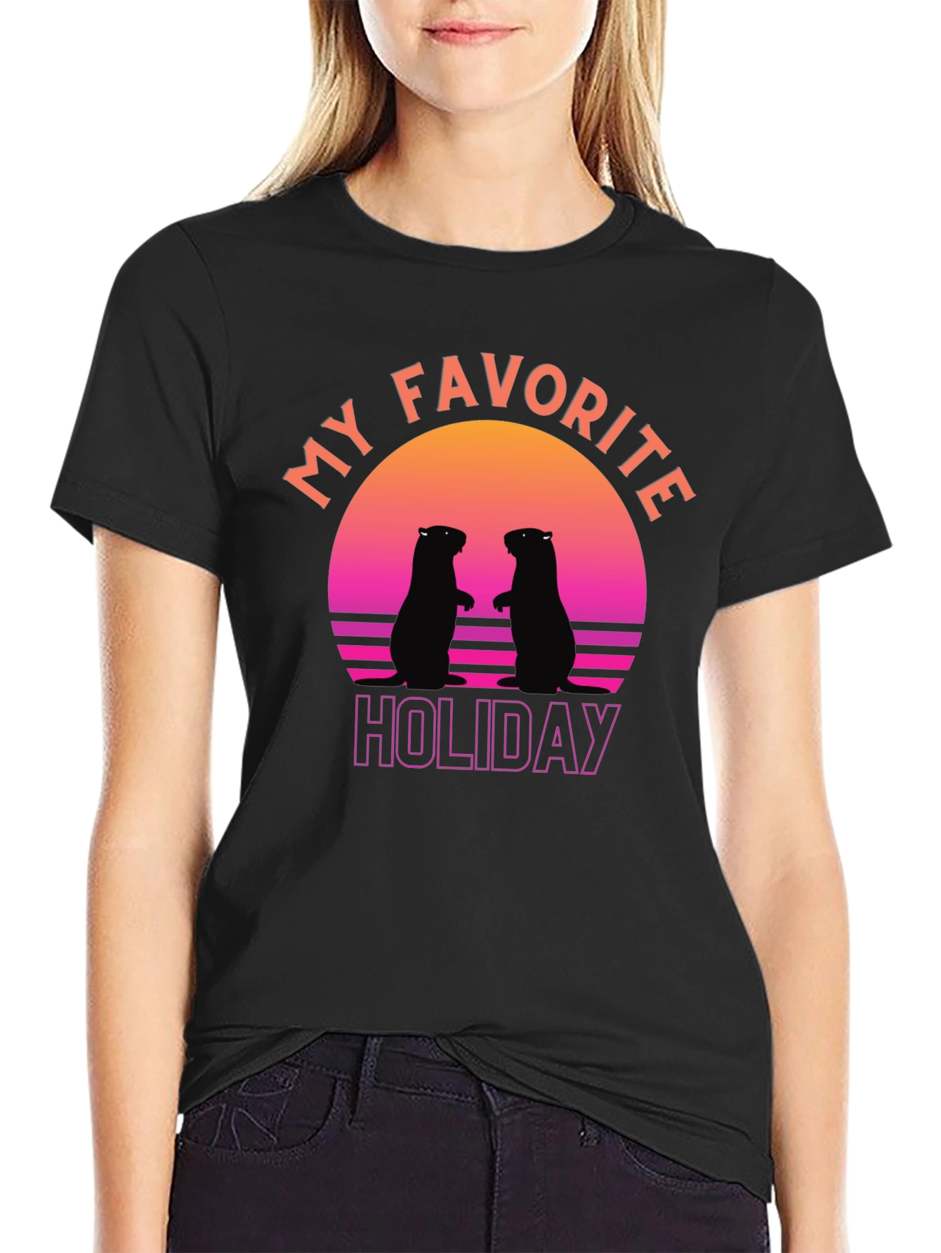 Retro Groundhog Day T-Shirt - My Favorite Holiday