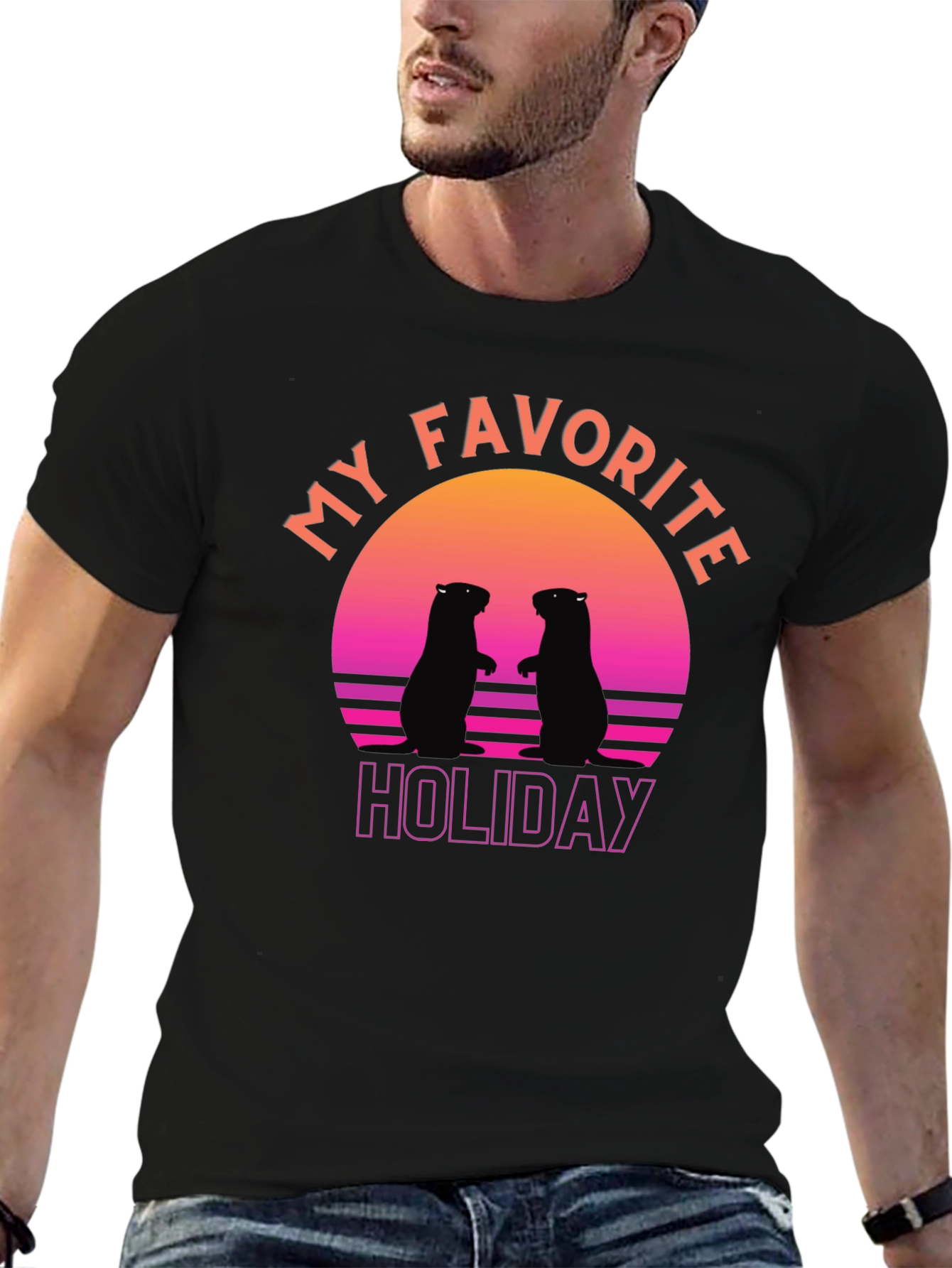 Retro Groundhog Day T-Shirt - My Favorite Holiday