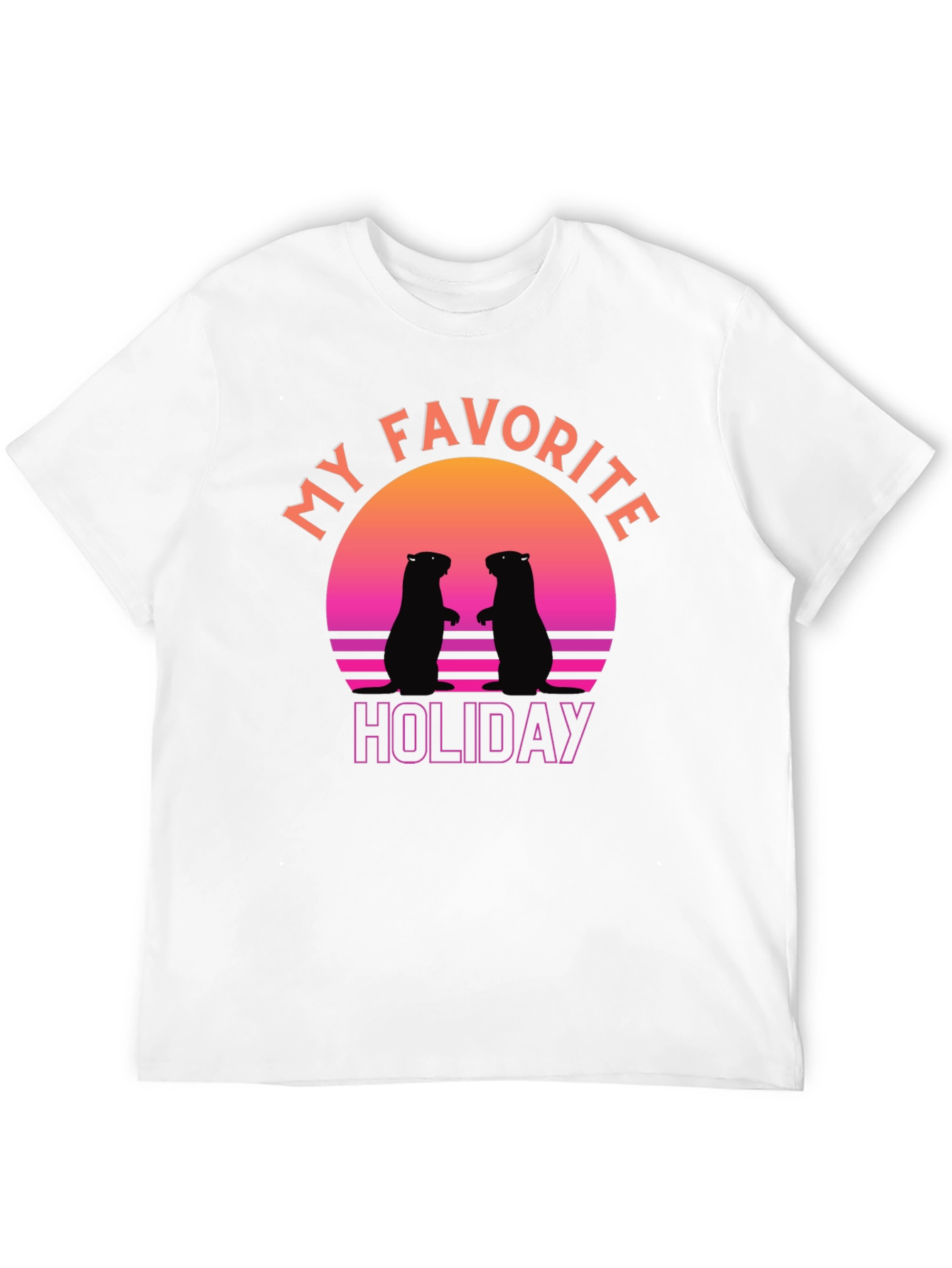 Retro Groundhog Day T-Shirt - My Favorite Holiday