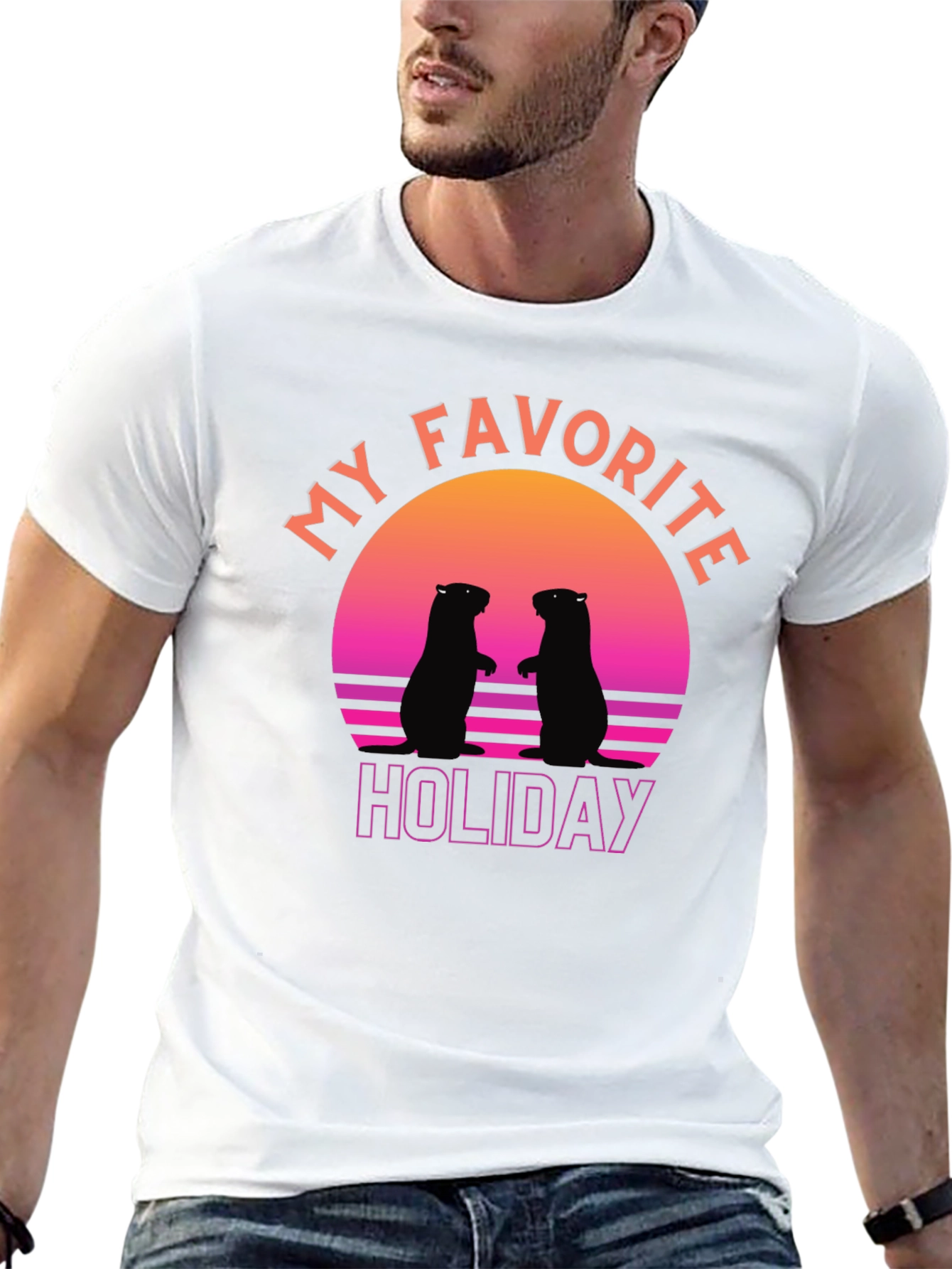 Retro Groundhog Day T-Shirt - My Favorite Holiday