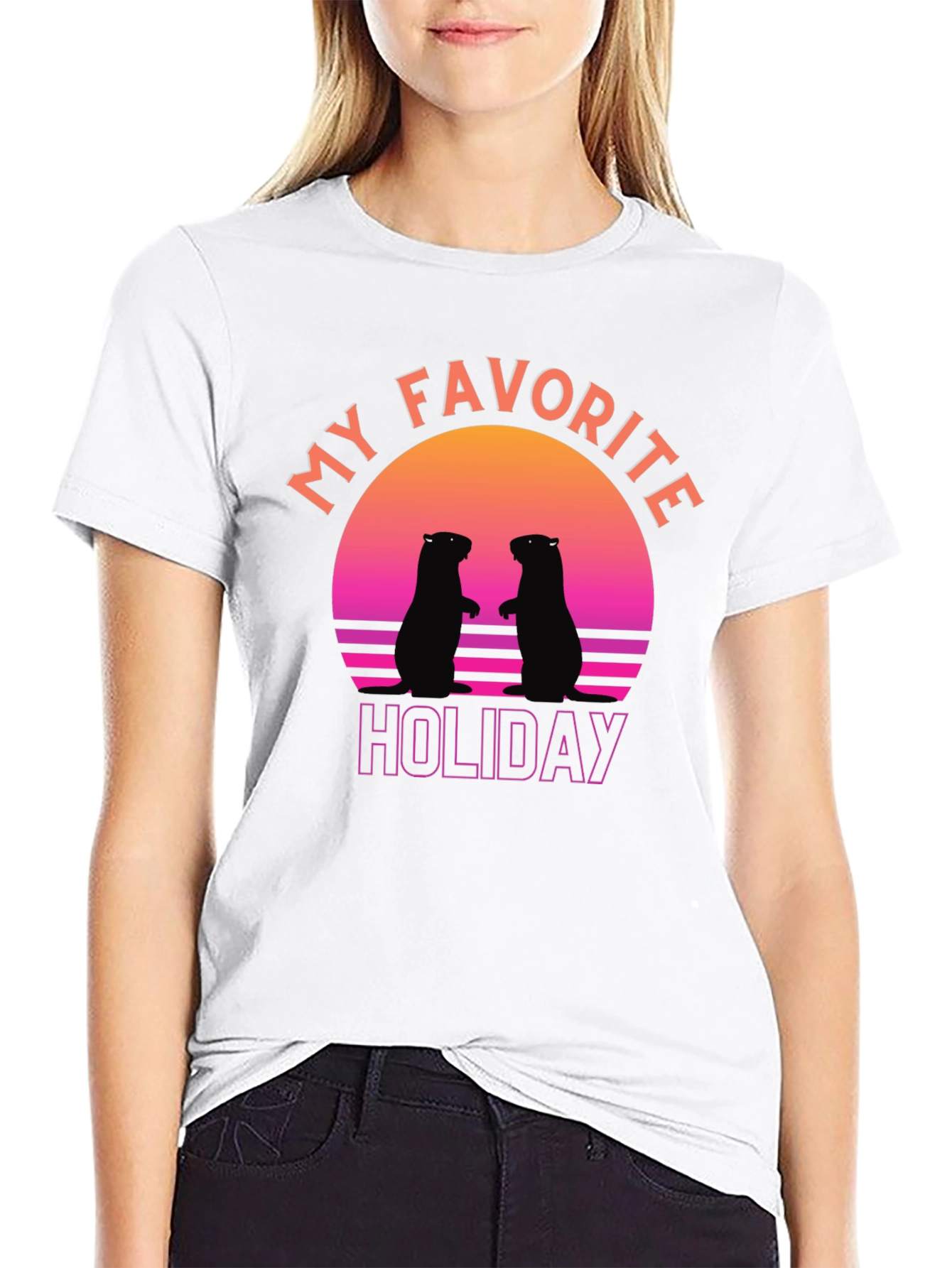Retro Groundhog Day T-Shirt - My Favorite Holiday