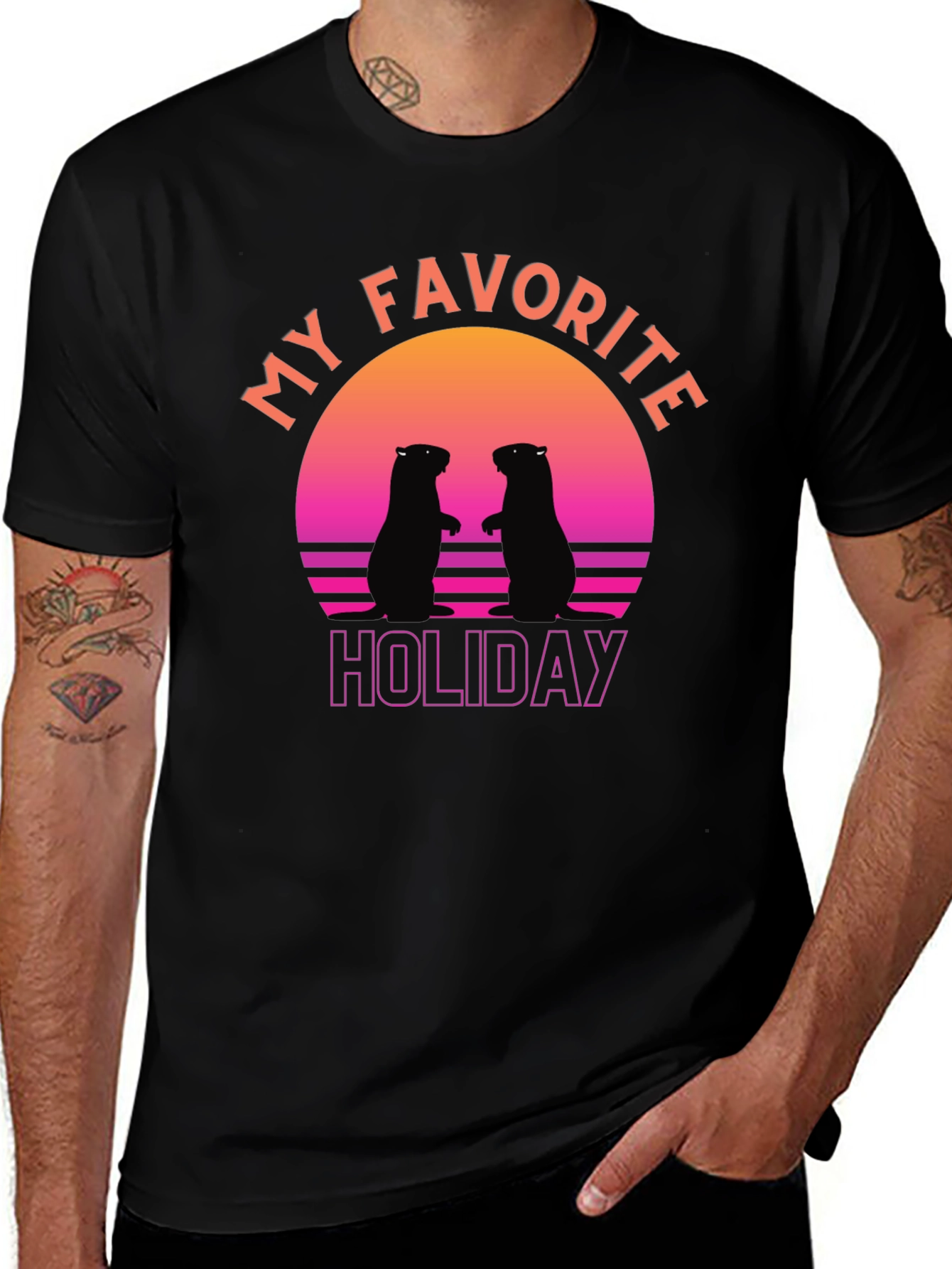 Retro Groundhog Day T-Shirt - My Favorite Holiday