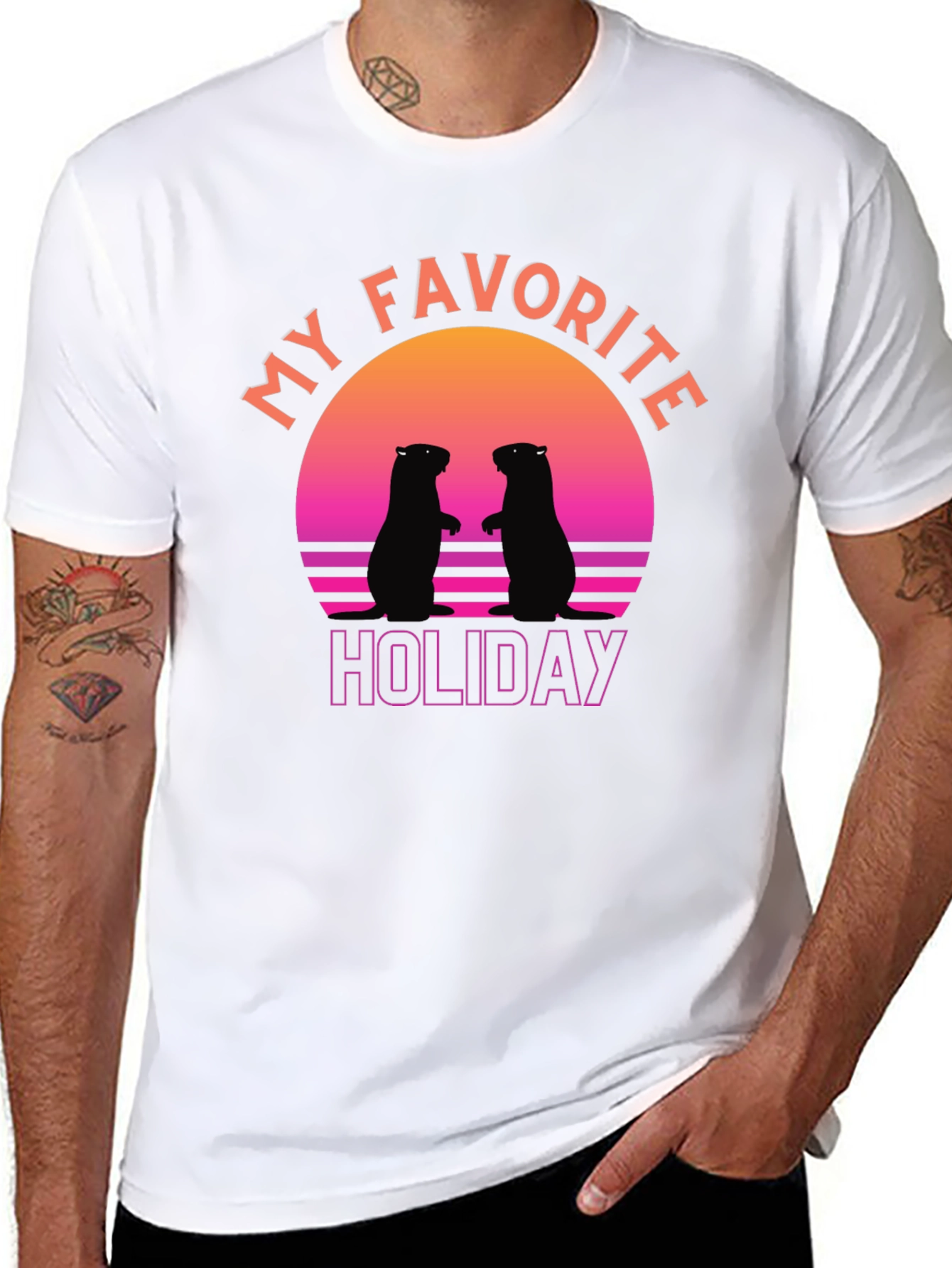 Retro Groundhog Day T-Shirt - My Favorite Holiday