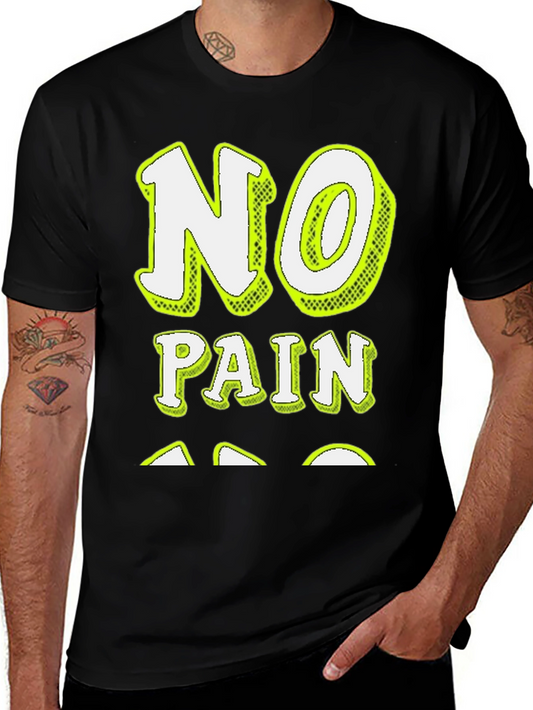 No Pain T-Shirt - Black Graphic Tee