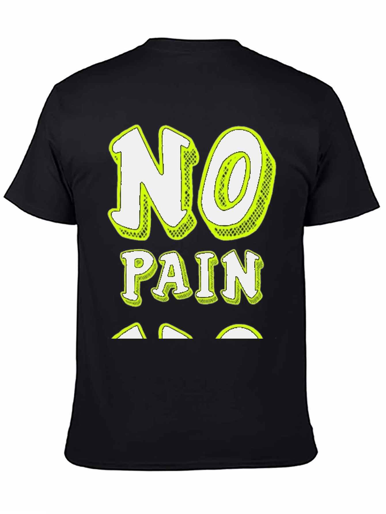 No Pain T-Shirt - Black Graphic Tee