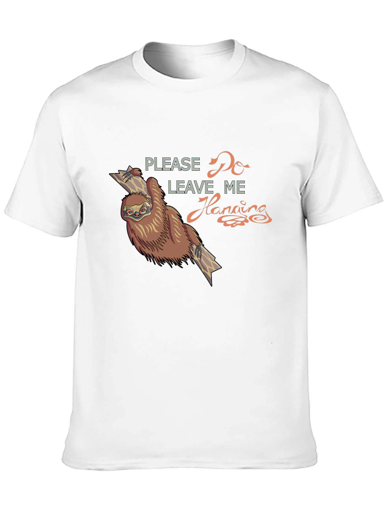 Sloth Hanging Around Graphic T-Shirt - Relaxed Fit