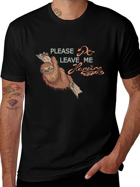 Sloth Hanging Around Graphic T-Shirt - Relaxed Fit