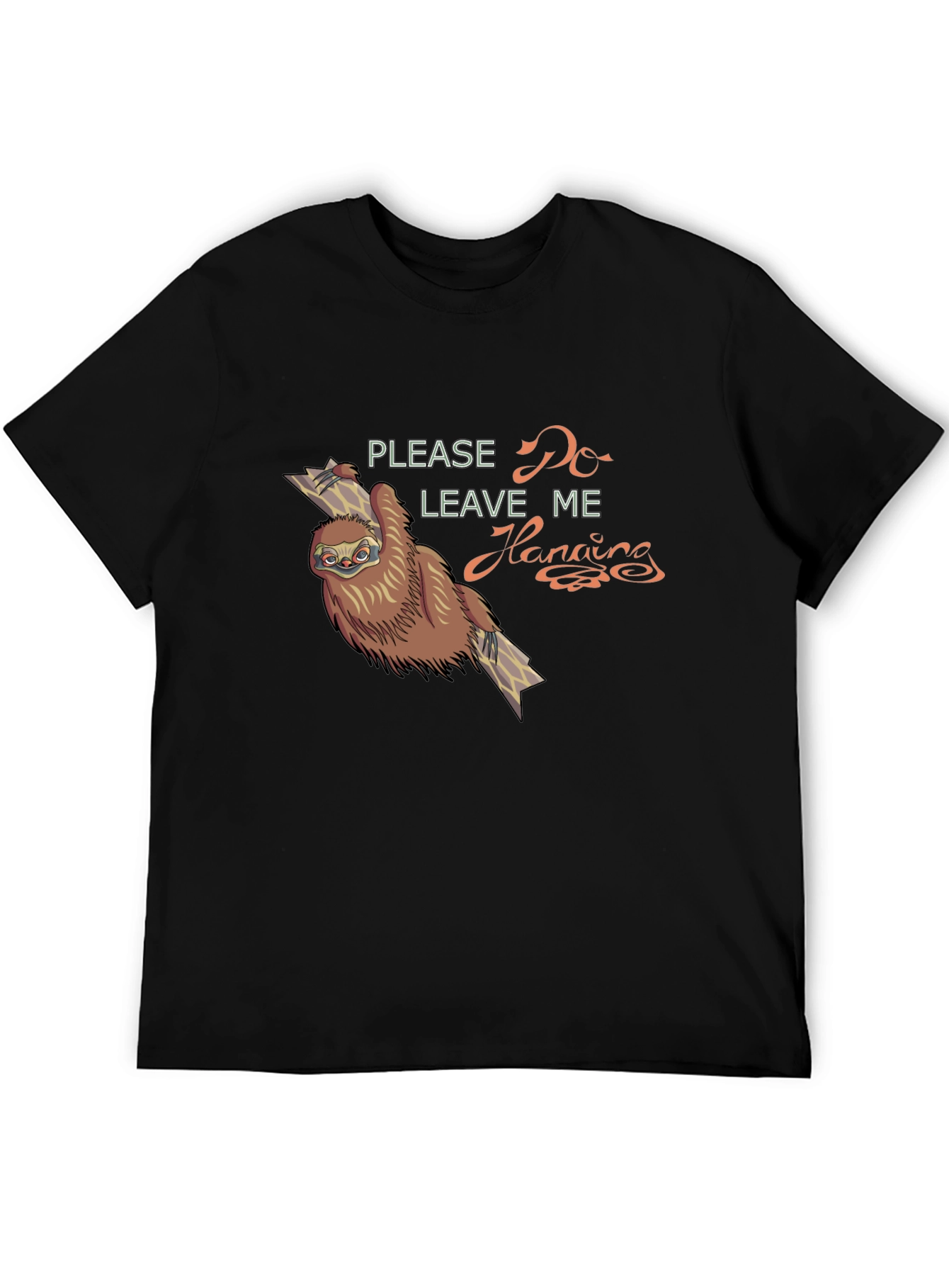 Sloth Hanging Around Graphic T-Shirt - Relaxed Fit