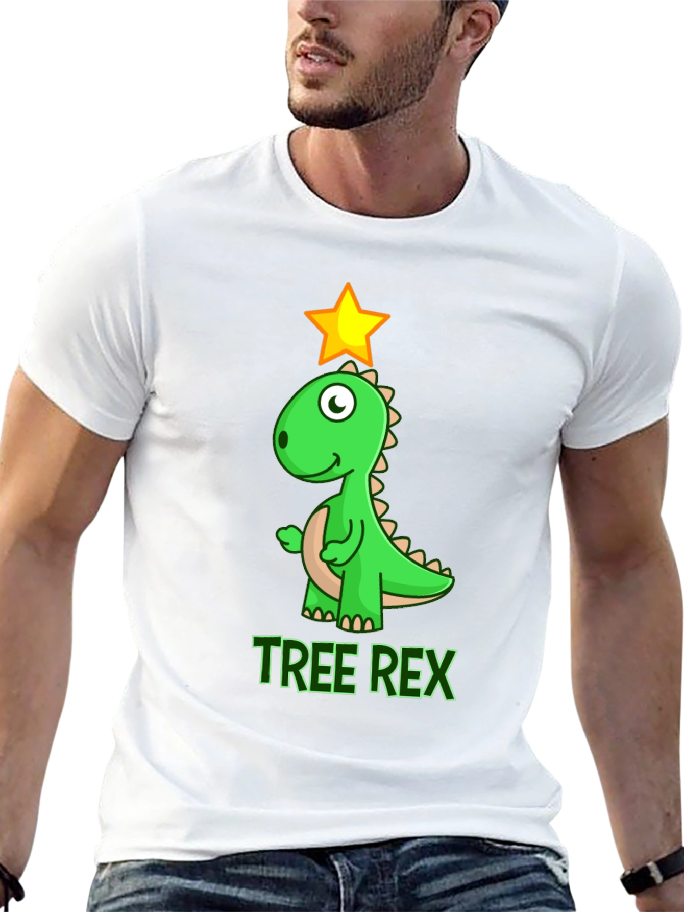 Tree Rex T-Shirt - Festive Dinosaur Tee