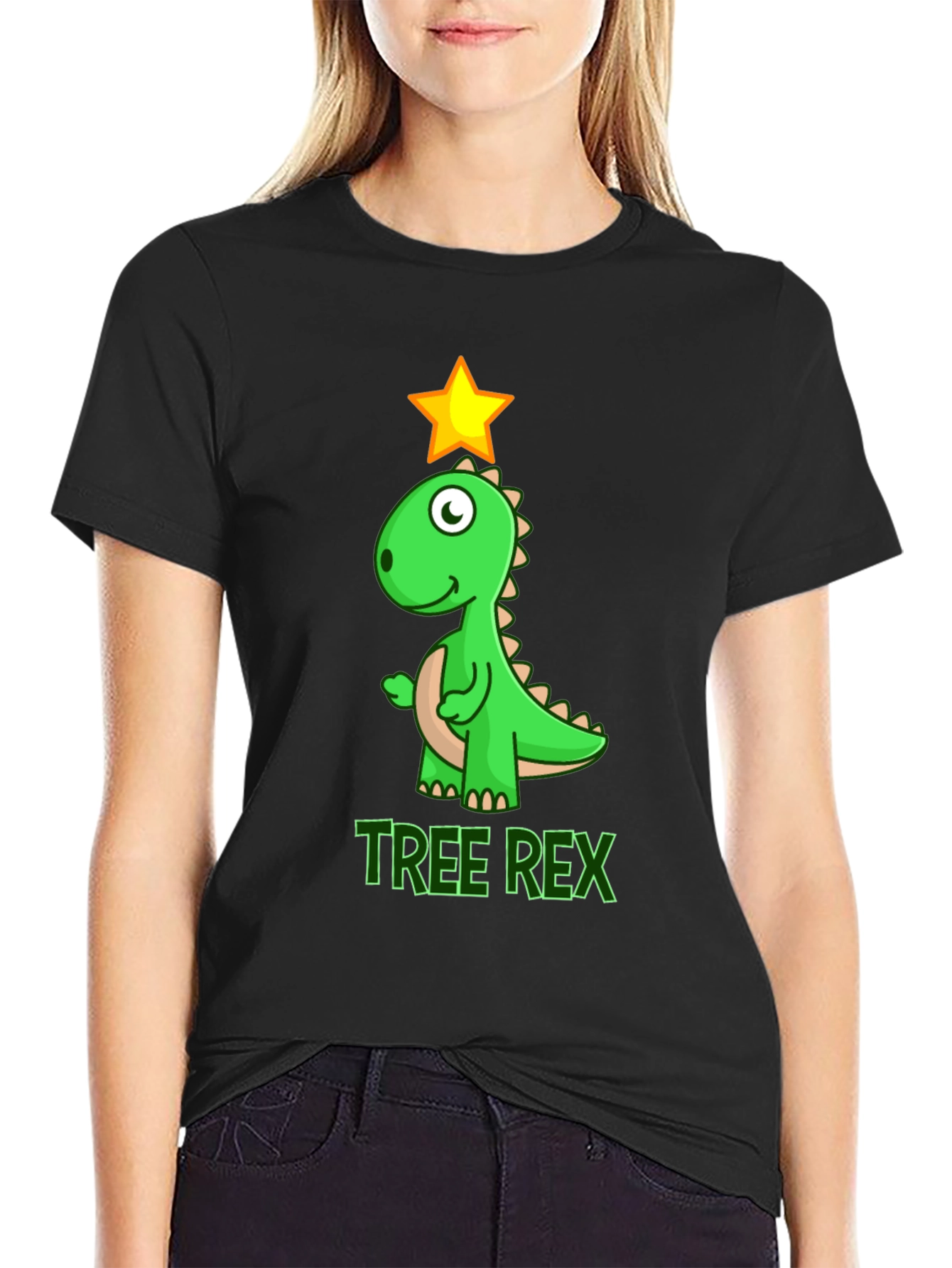 Tree Rex T-Shirt - Festive Dinosaur Tee