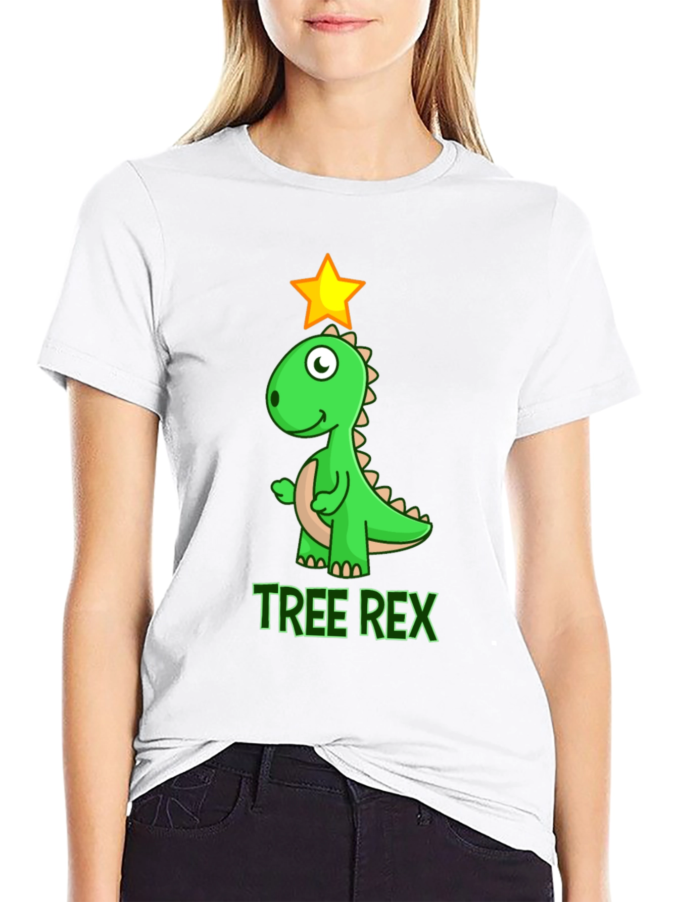 Tree Rex T-Shirt - Festive Dinosaur Tee