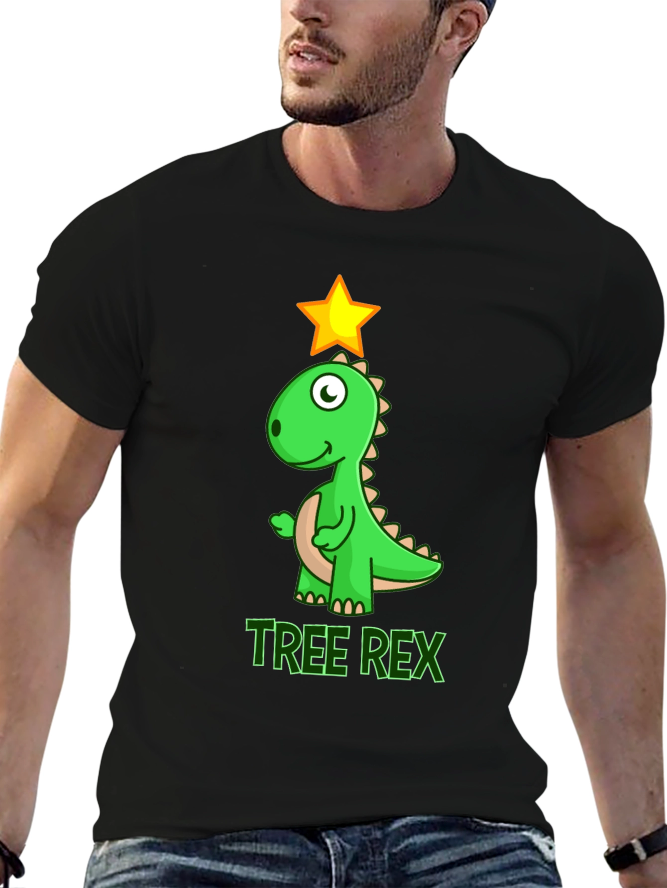 Tree Rex T-Shirt - Festive Dinosaur Tee