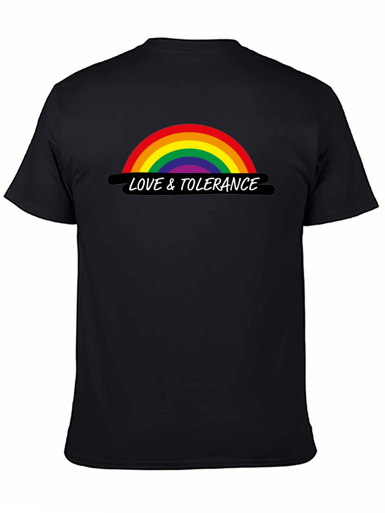 Love & Tolerance Rainbow Graphic T-Shirt