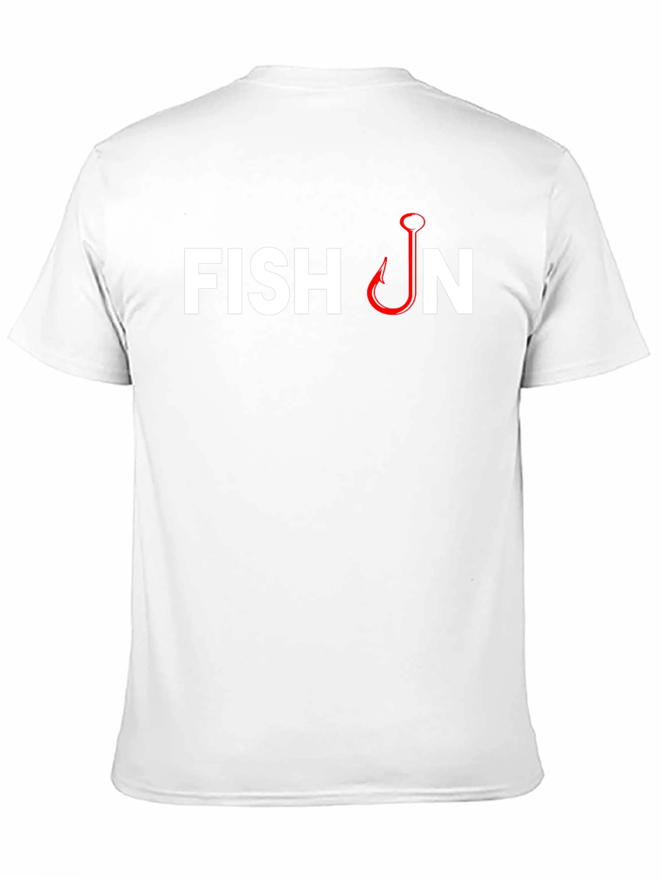 Fish On T-Shirt - Fishing Hook Design