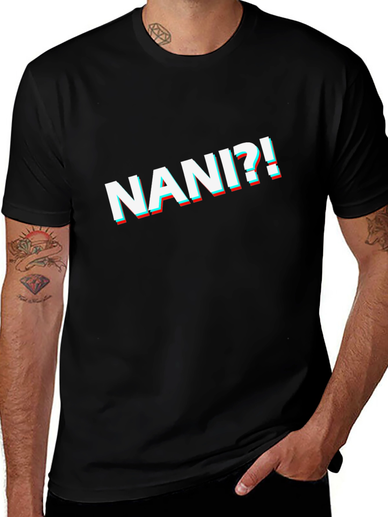 Nani?! 3D Style Graphic Tee - Anime Inspired Shirt