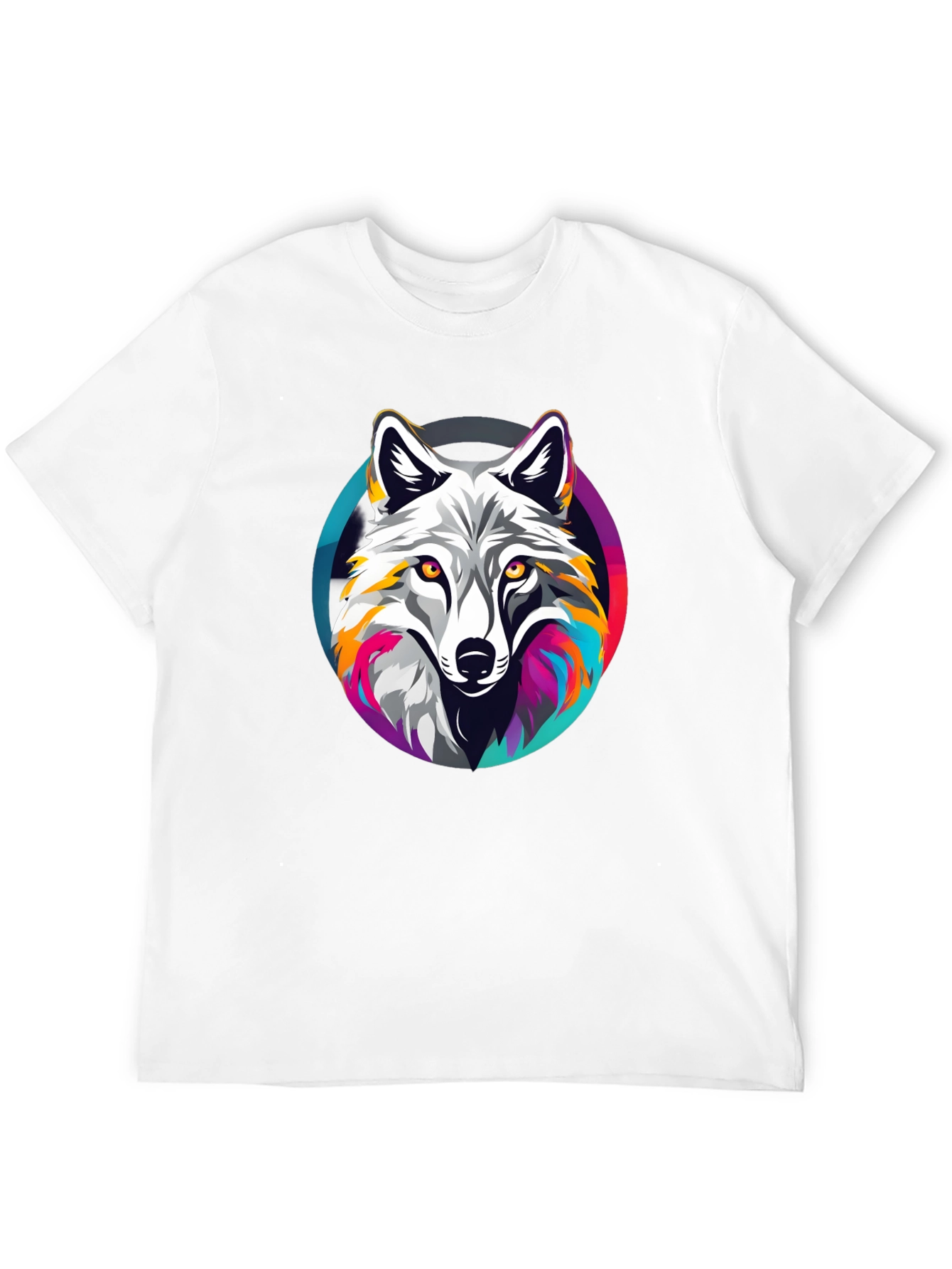 Wolf Graphic Tee - Stylish Mens Black T-Shirt