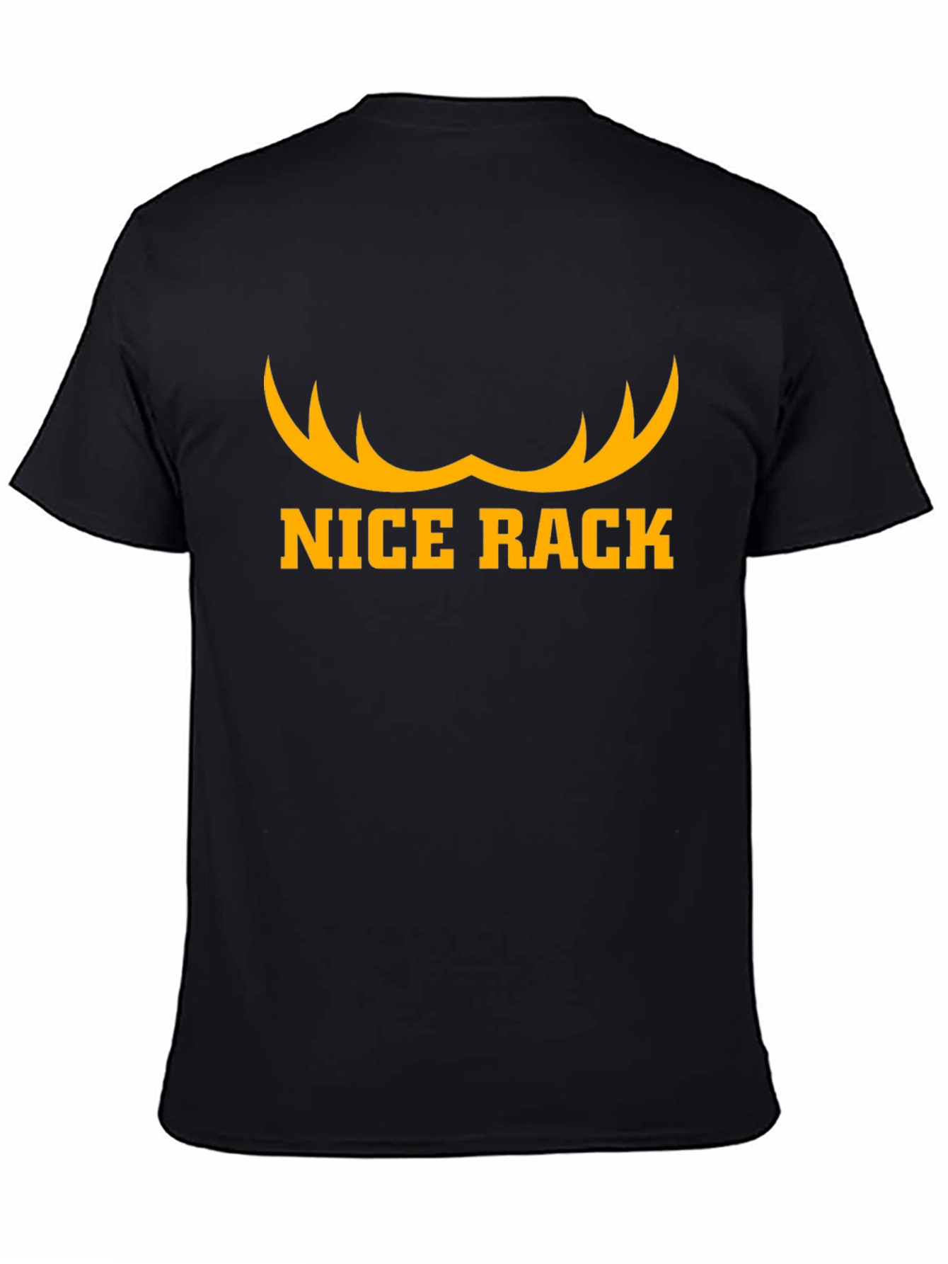 Nice Rack Antler T-Shirt - Black