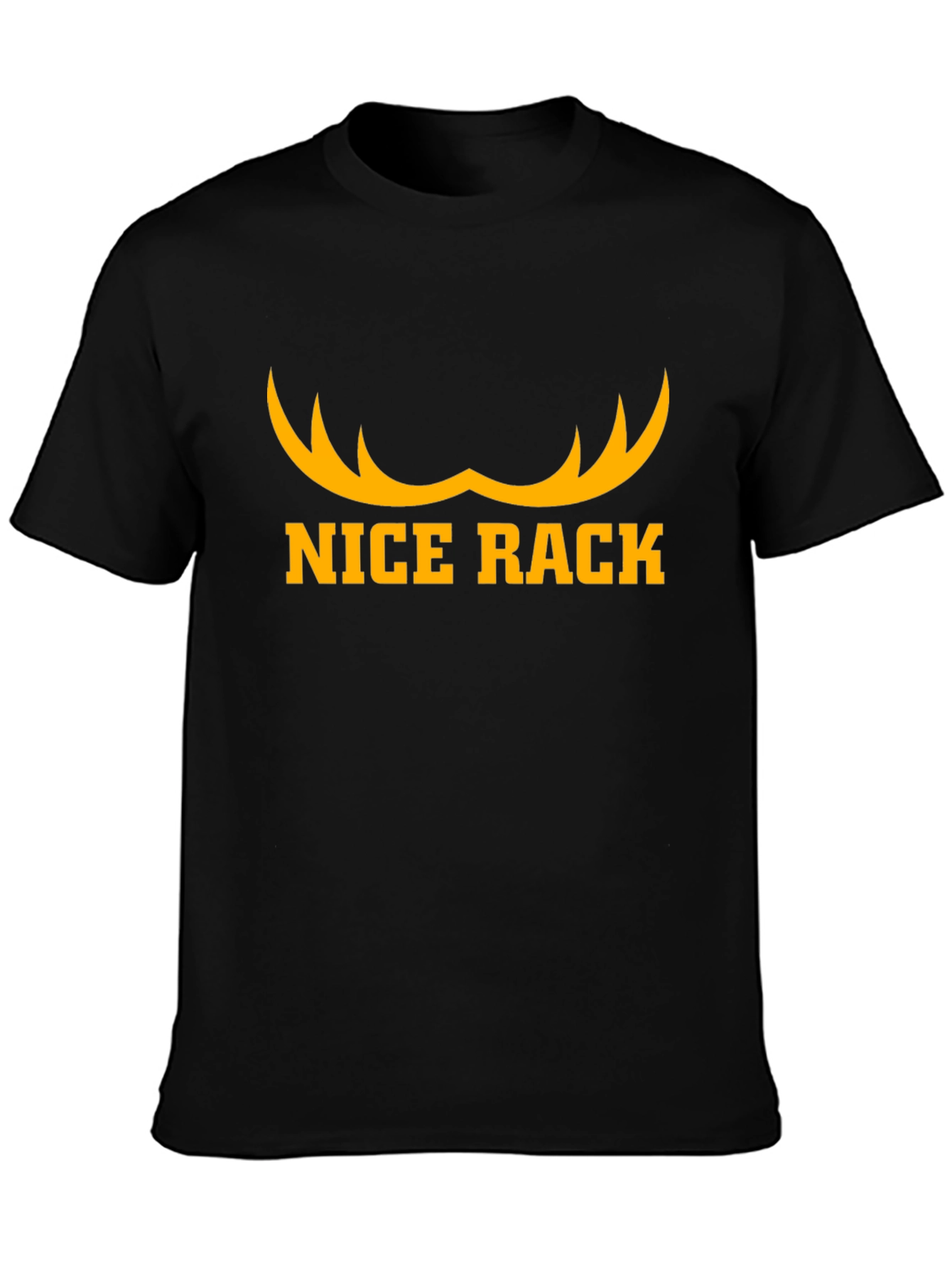 Nice Rack Antler T-Shirt - Black